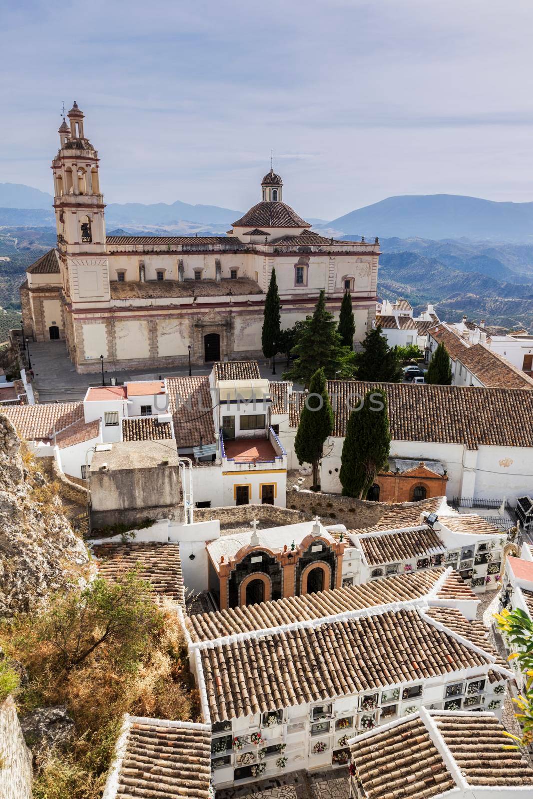 Parish of Our Lady of the Incarnation in Olvera. OLvera, Andalusia, Spain.