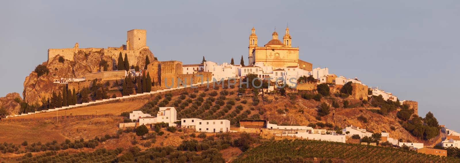 Olvera panorama at sunset by benkrut