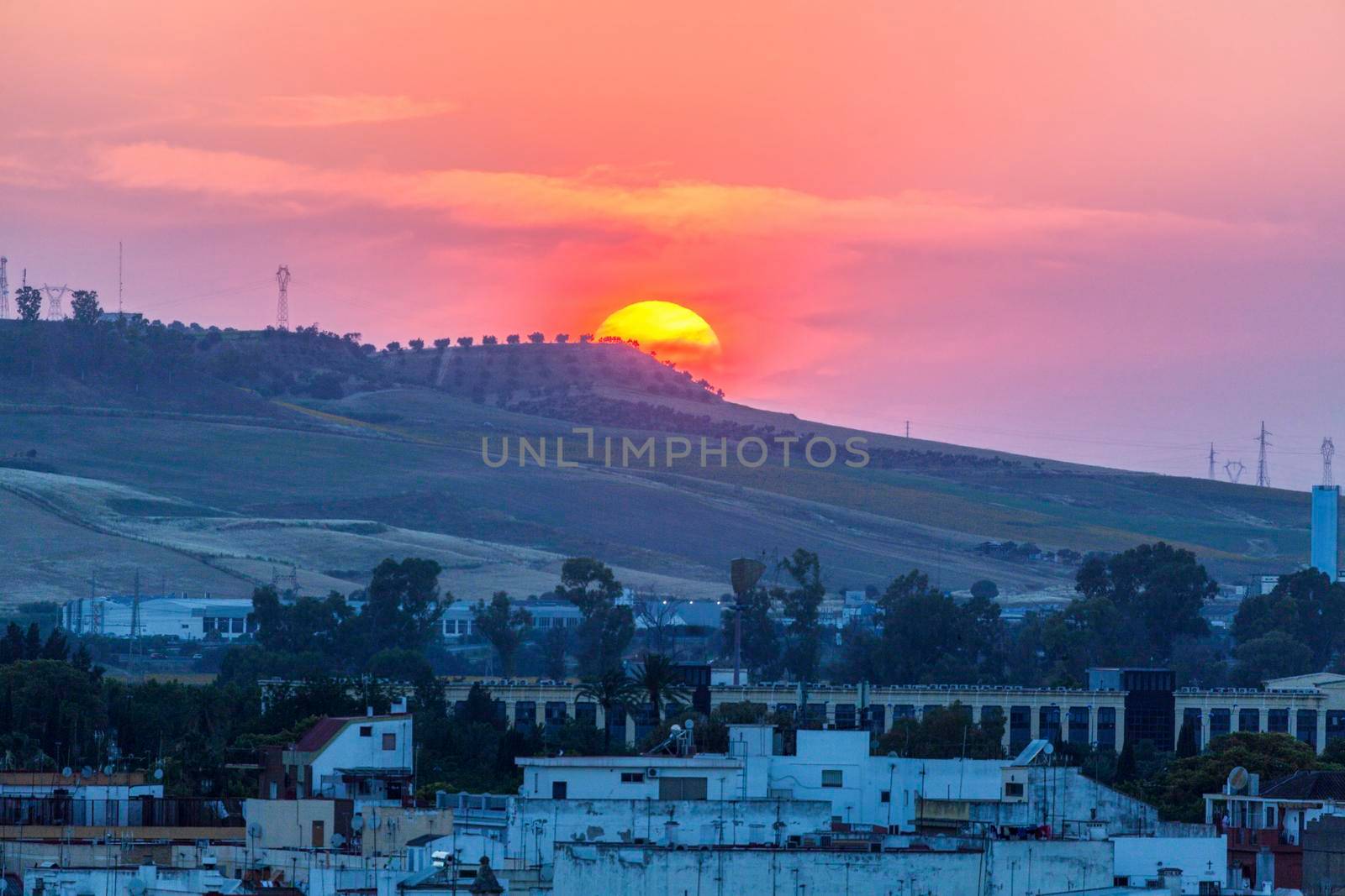 Seville at sunset. Seville, Andalusia, Spain.