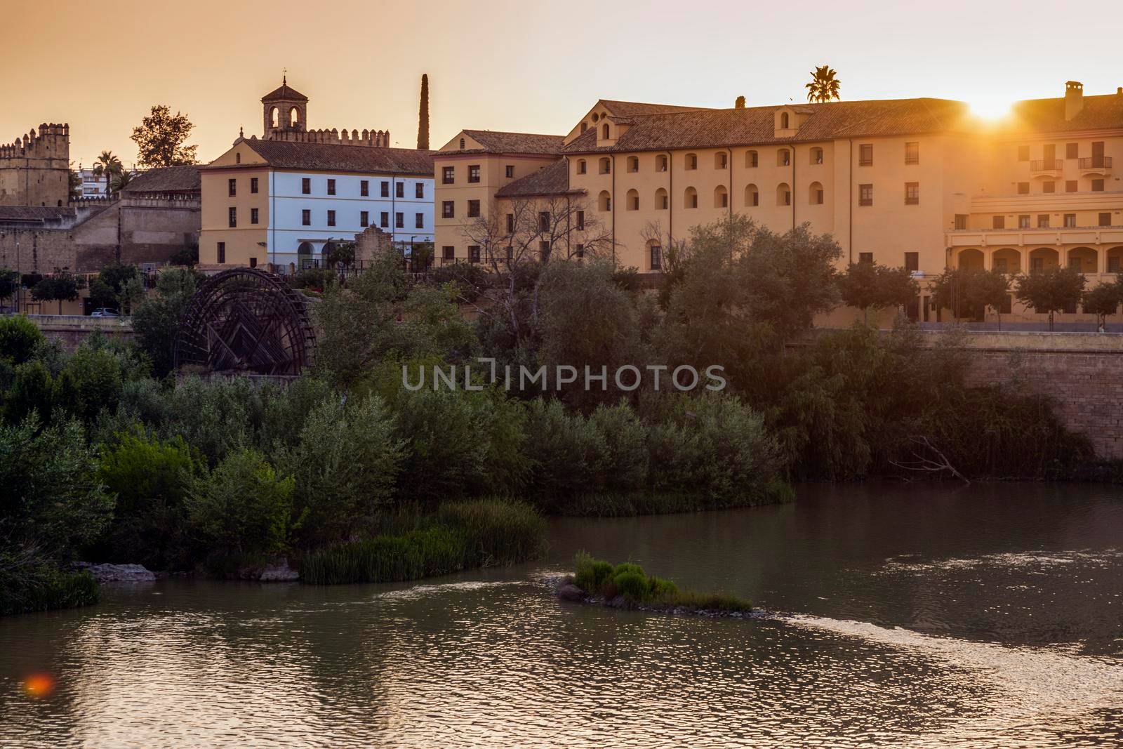 Panorama of Cordoba with Guadalquivir River. Cordoba, Andalusia, Spain.