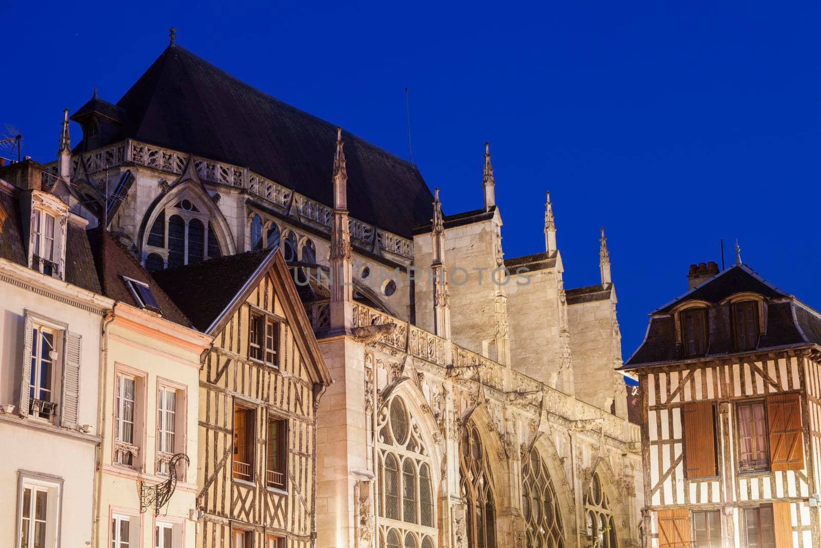 Saint-Jean-du-Marche Church in Troyes. Troyes, Grand Est, France.