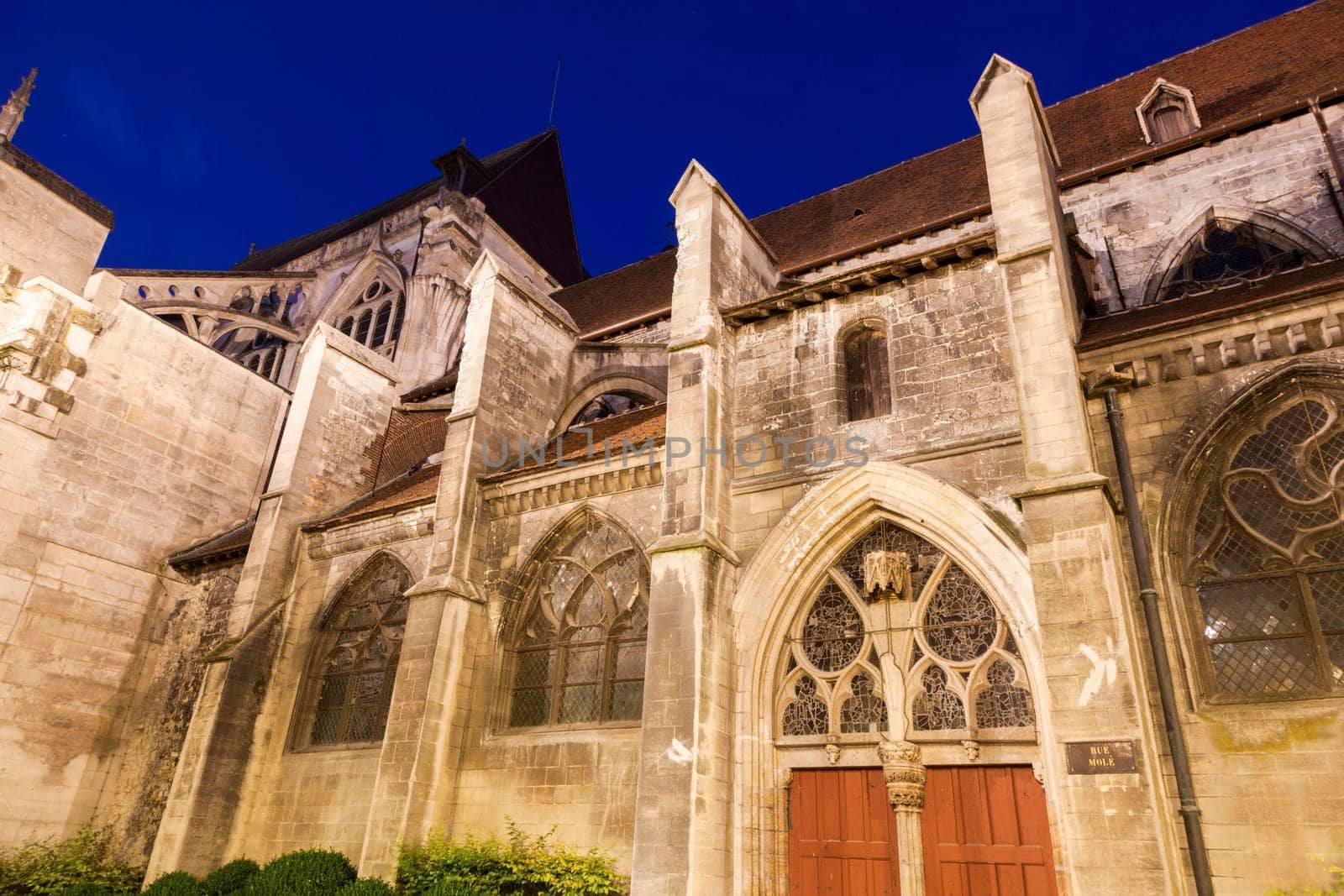 Saint-Jean-du-Marche Church in Troyes. Troyes, Grand Est, France.