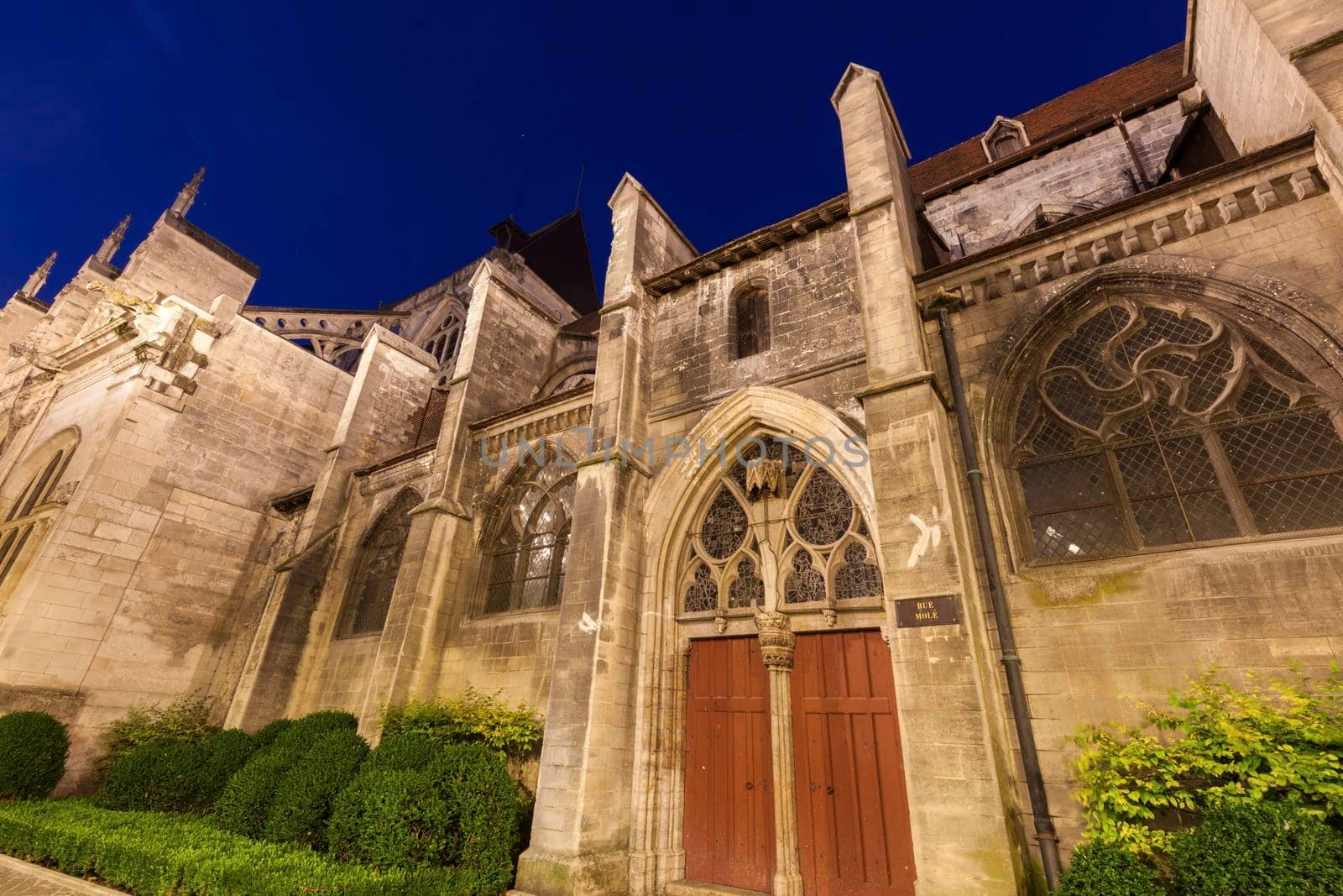 Saint-Jean-du-Marche Church in Troyes. Troyes, Grand Est, France.