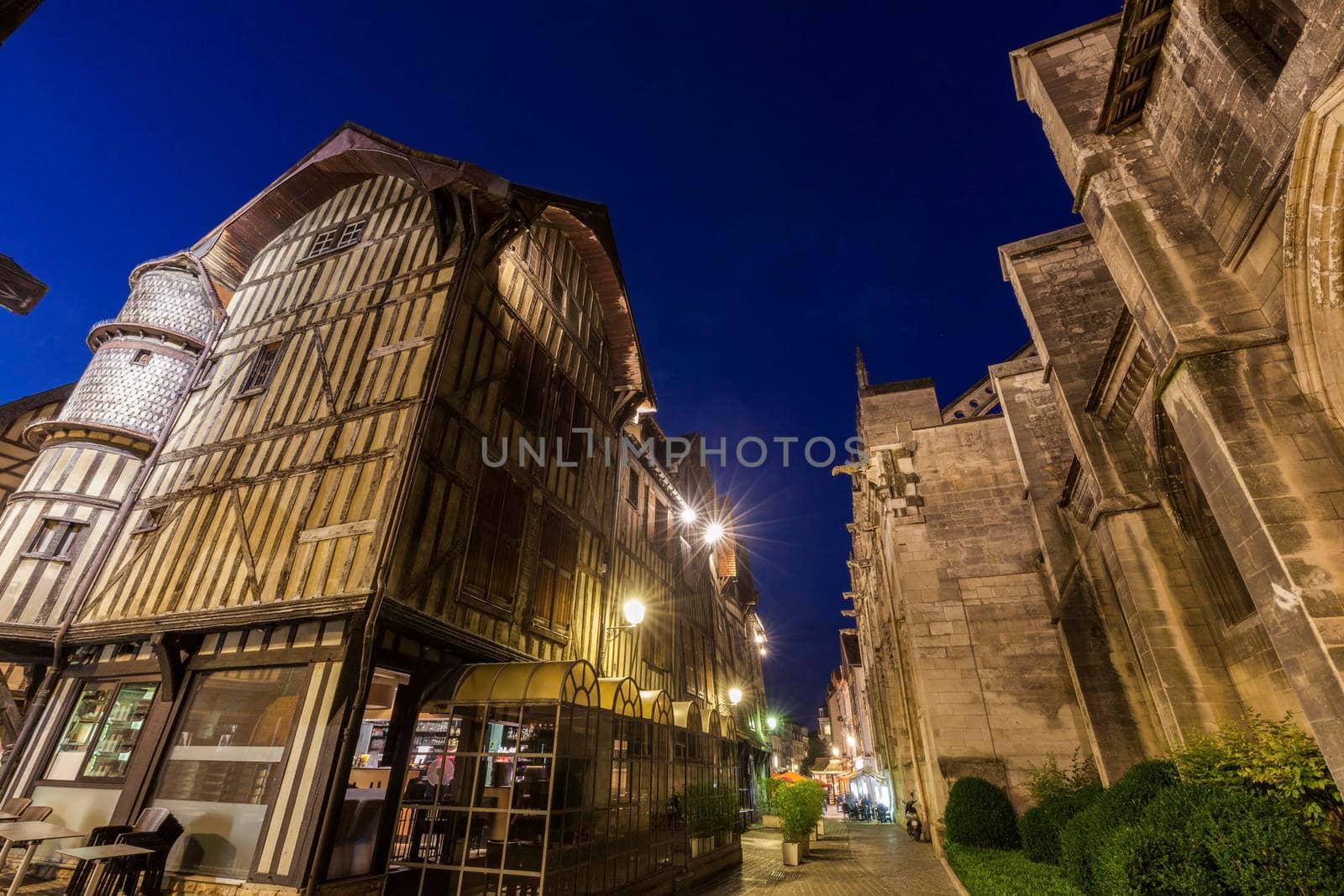 Saint-Jean-du-Marche Church in Troyes. Troyes, Grand Est, France.