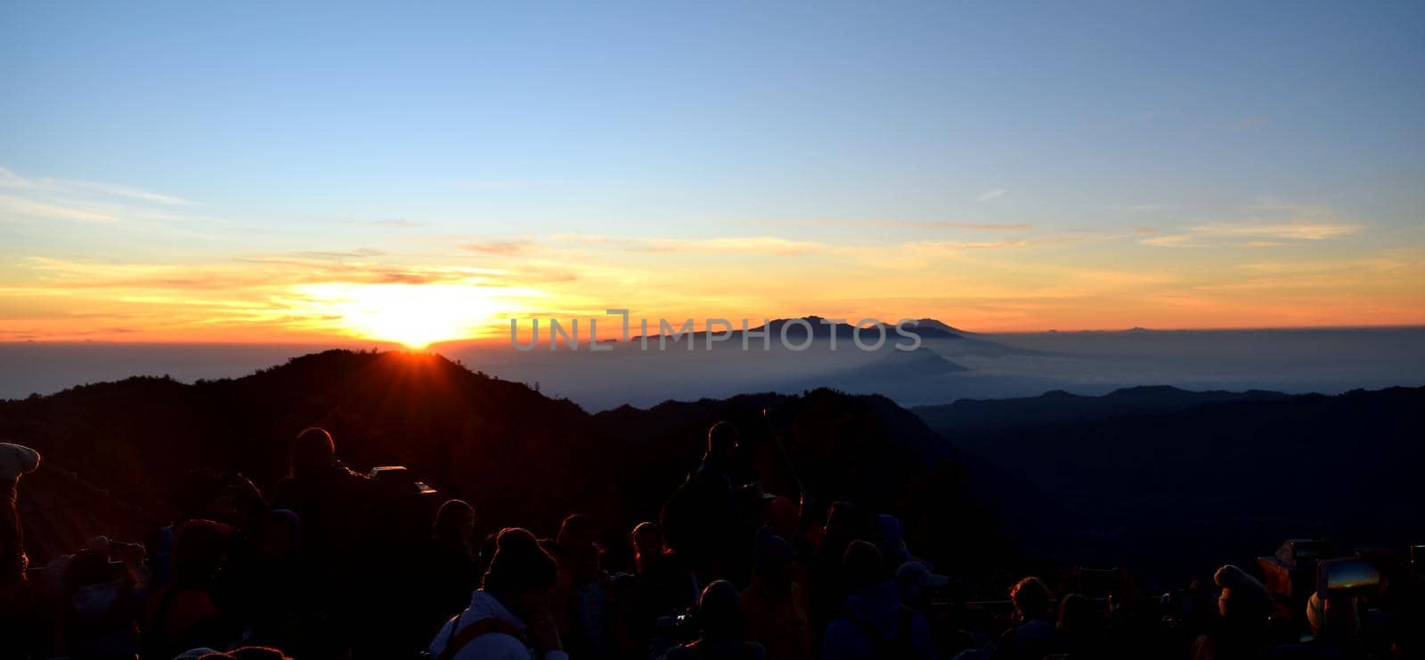 Bromo Tengger Semeru National Park at sunrise, Java island, Indonesia