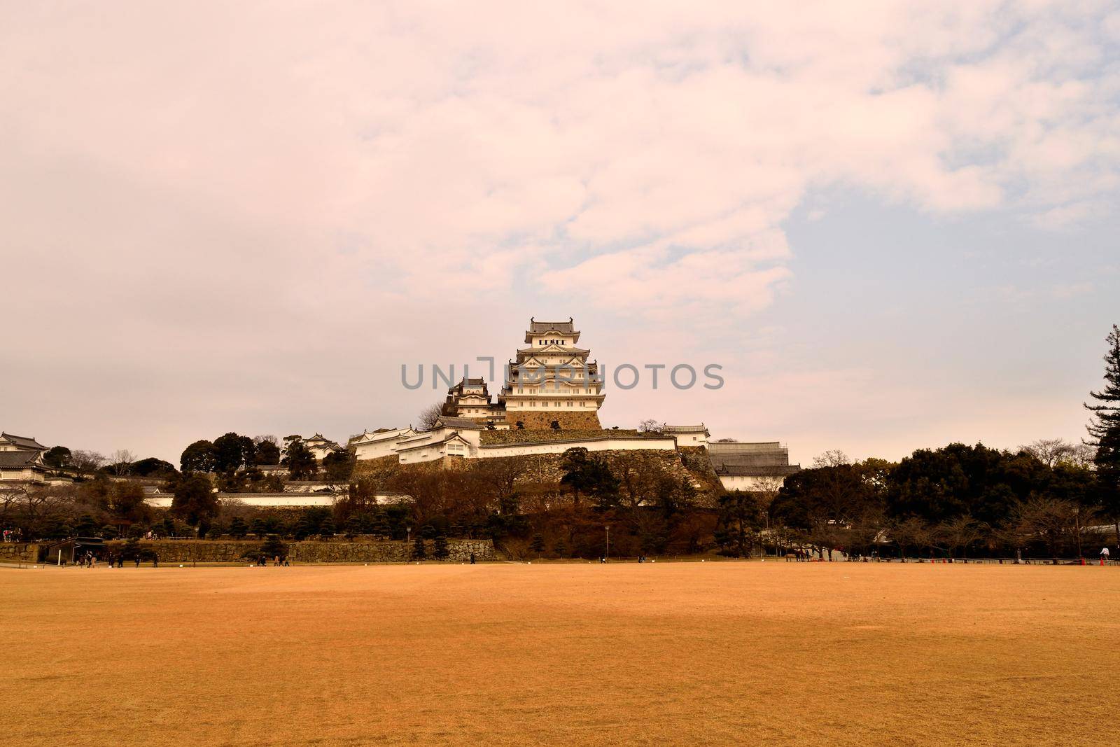 View of the Himeji castle during the winter season by silentstock639
