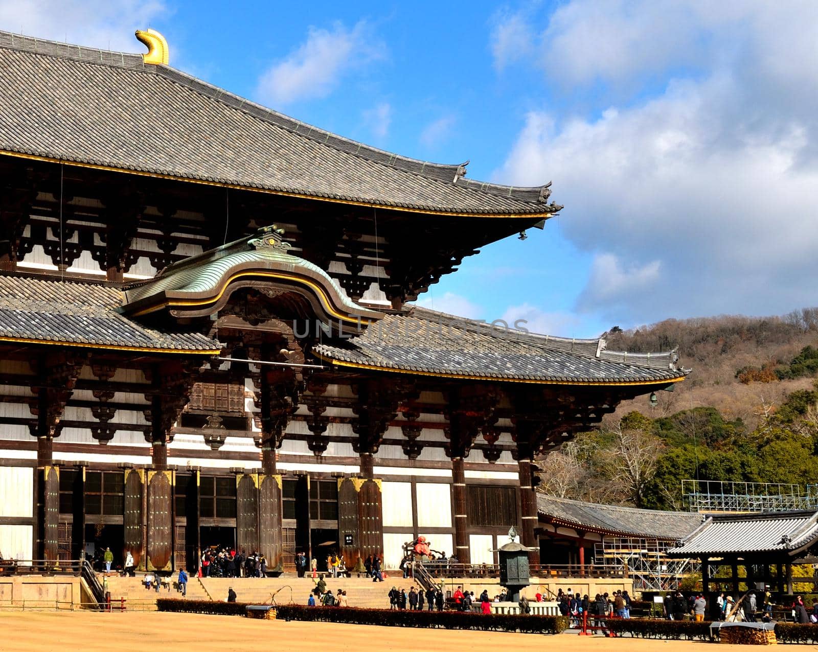 External view of the Todai Ji temple by silentstock639