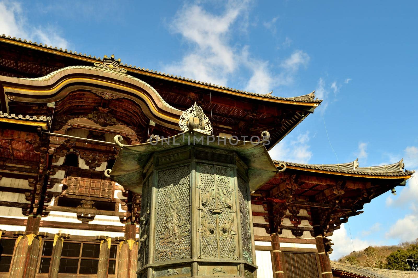 External view of the Todai Ji temple by silentstock639