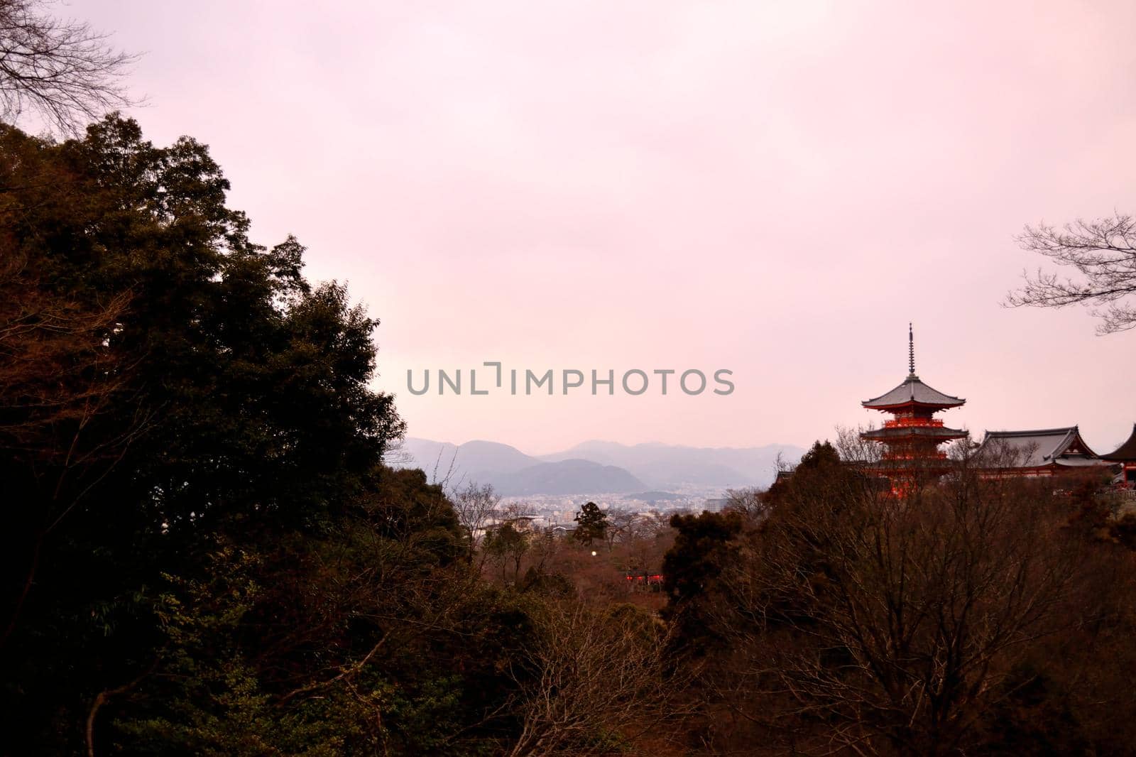 View of the wonderful pagoda Koyasu in the Kiyomizu complex by silentstock639