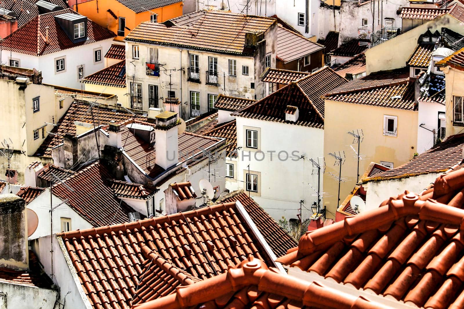 Alfama neighborhood from the viewpoint of Santa Lucia by soniabonet