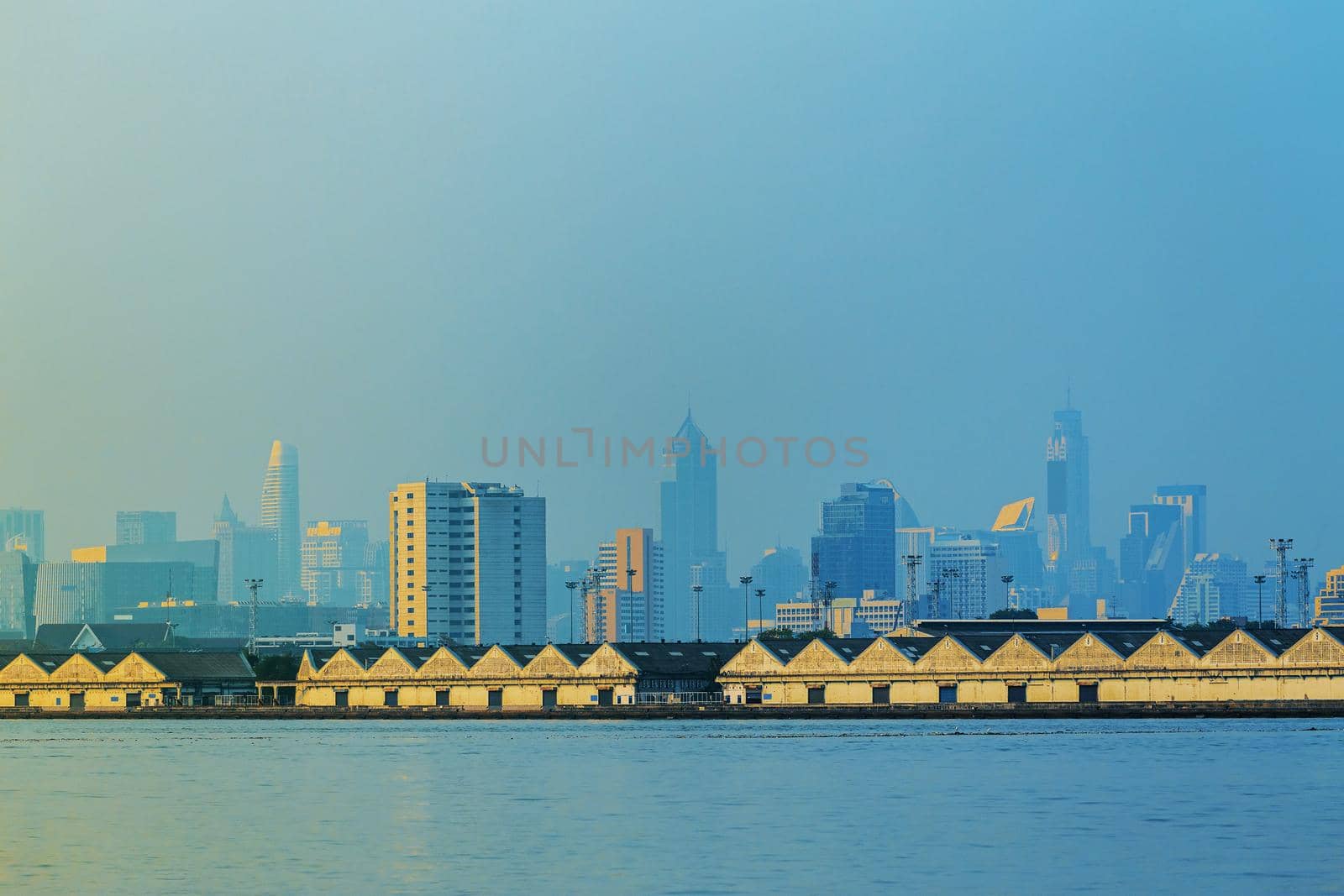Viewpoint Chao Phraya River Of Bangkok, Thailand