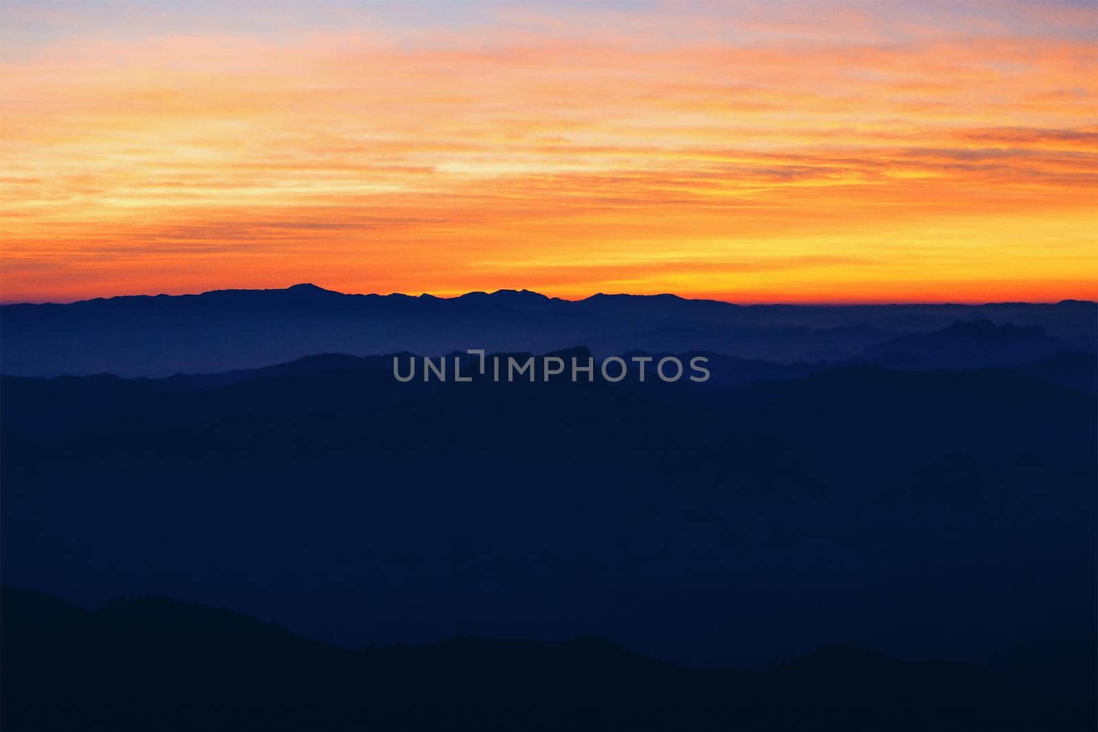 The first light in the amazing morning