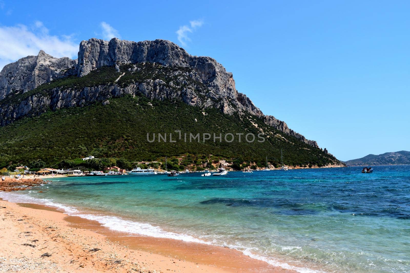 Wonderful view of Tavolara island, Sardinia, Italy by silentstock639