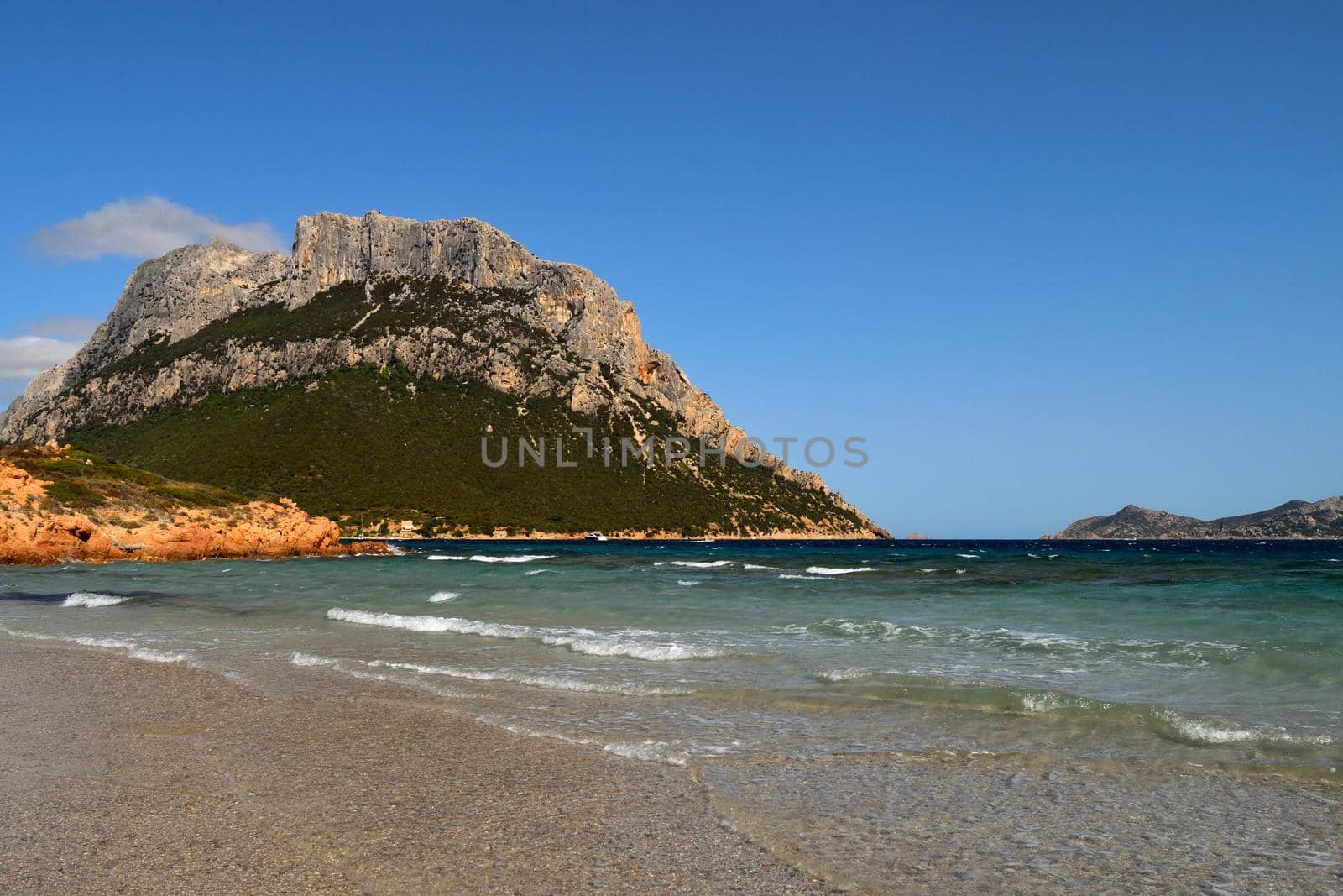 Wonderful view of Tavolara island, Sardinia, Italy by silentstock639
