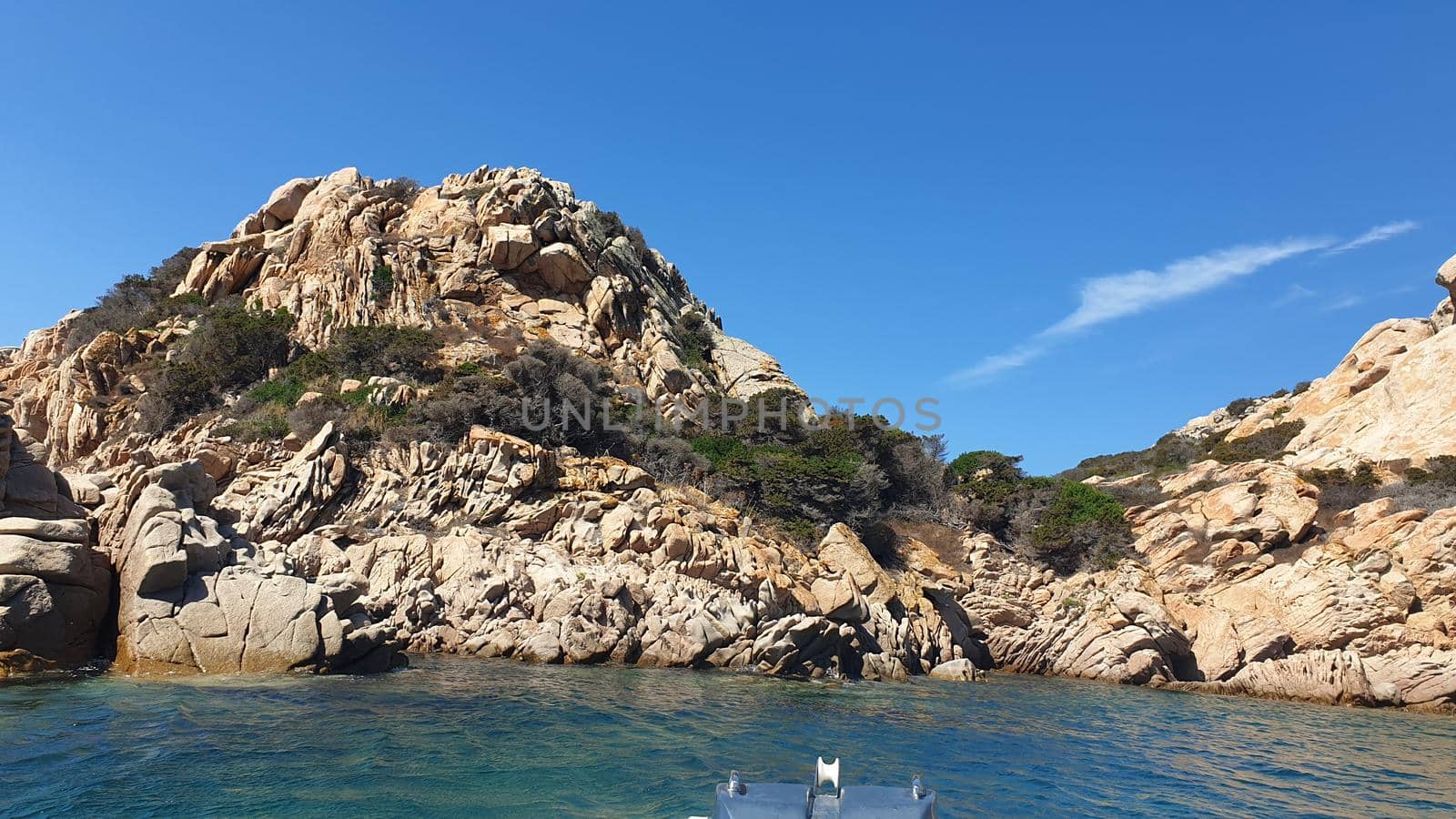 A view of the wonderful islands, sea and rocks of Costa Smeralda, Sardinia, Italy