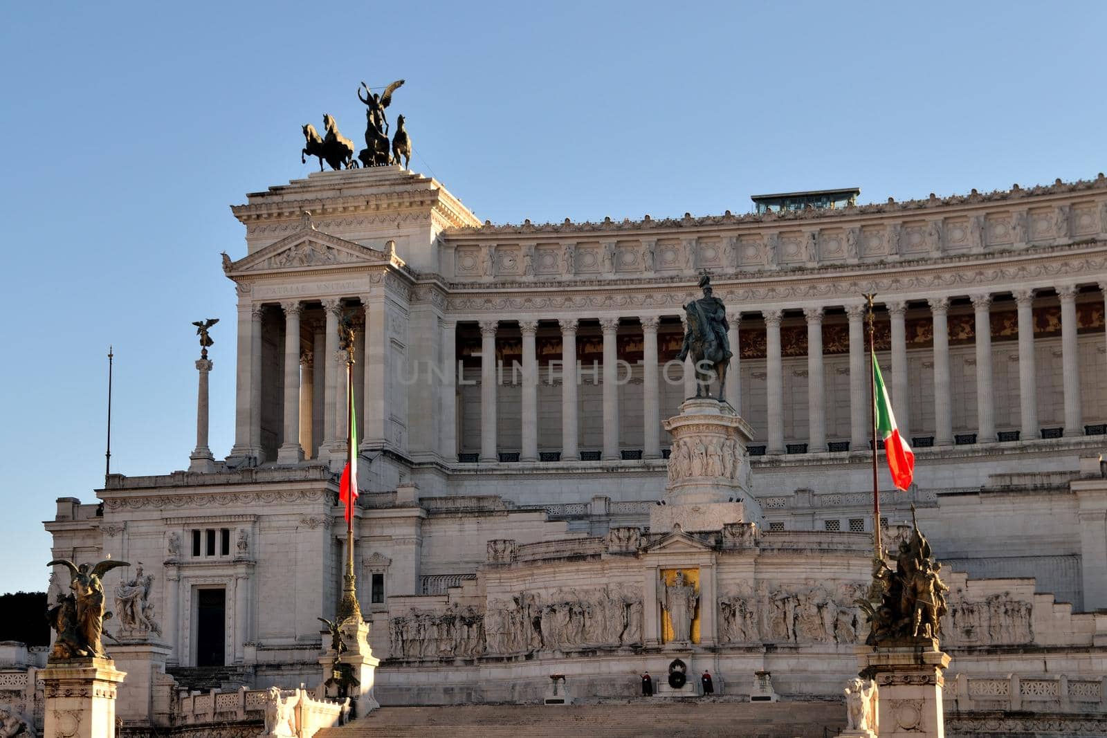 View of the Altar of the Fatherland, Rome, Italy by silentstock639