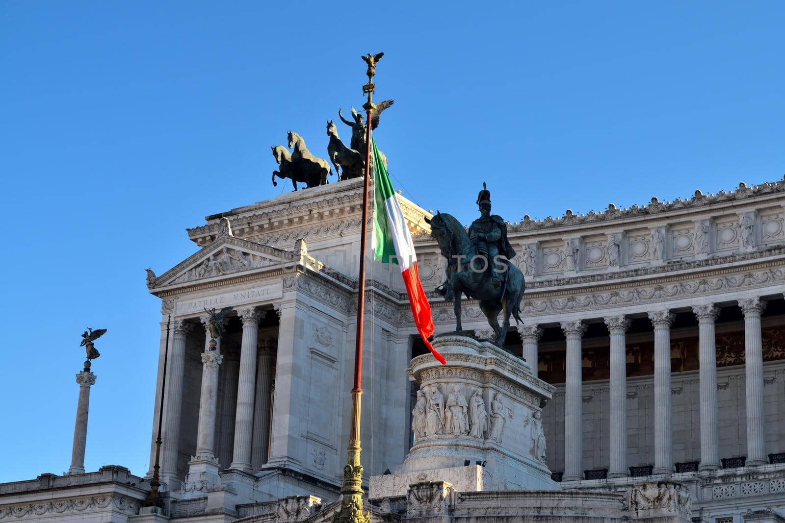 View of the Altar of the Fatherland, Rome, Italy by silentstock639