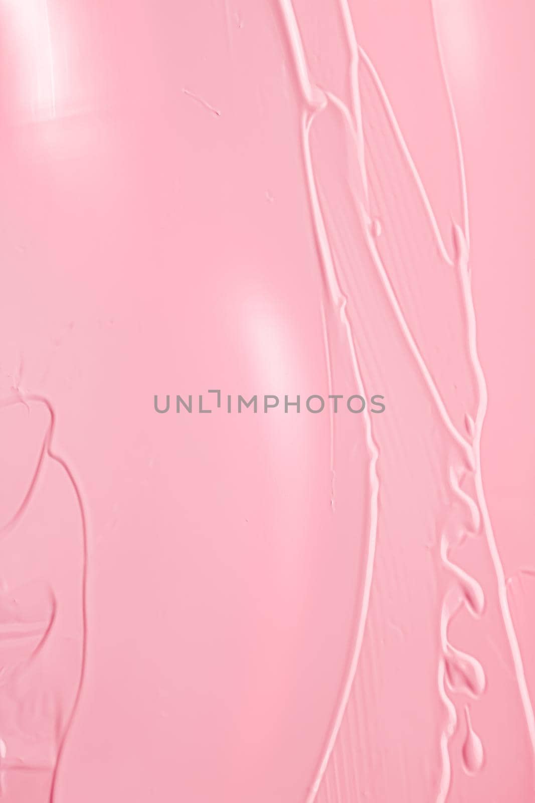 Pink lipstick or lip gloss texture as cosmetic background, makeup and beauty cosmetics product for luxury brand, holiday flatlay backdrop or abstract wall art and paint strokes.