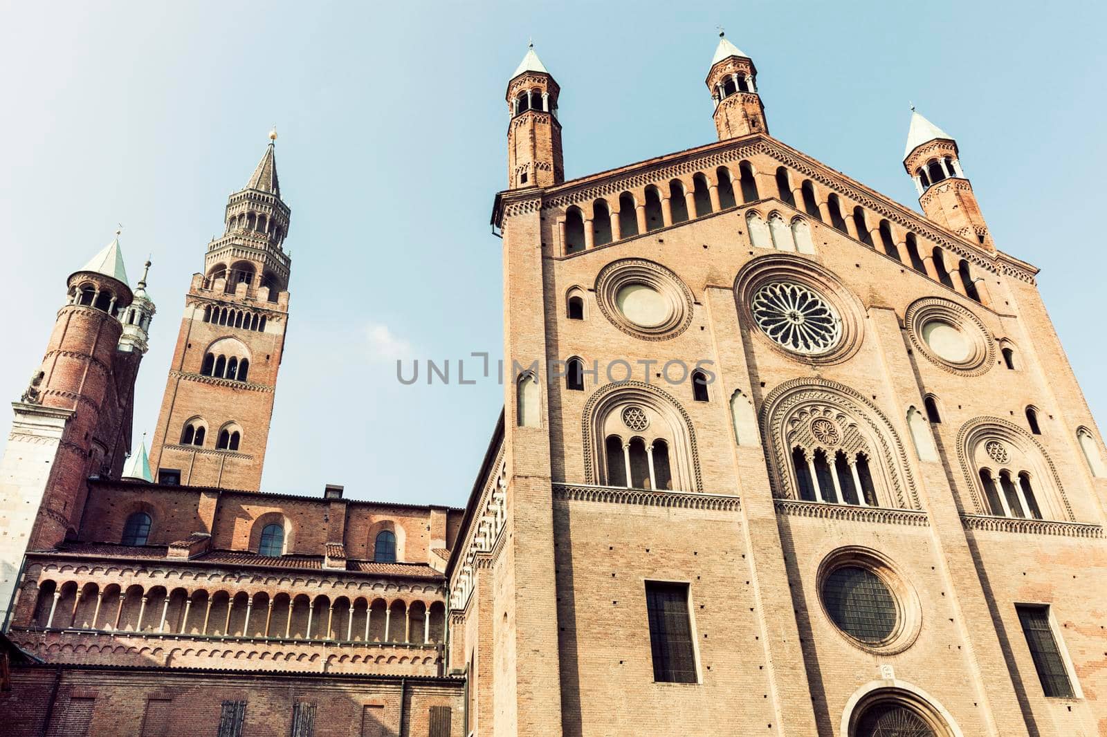 Cremona Cathedral on Piazza del Comune in Cremona. Cremona, Lombardy, Italy