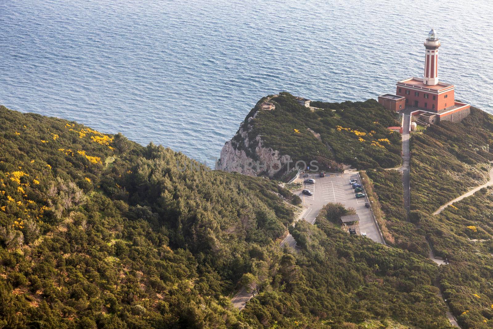 Punta Carena Lighthouse. Capri, Campania, Italy