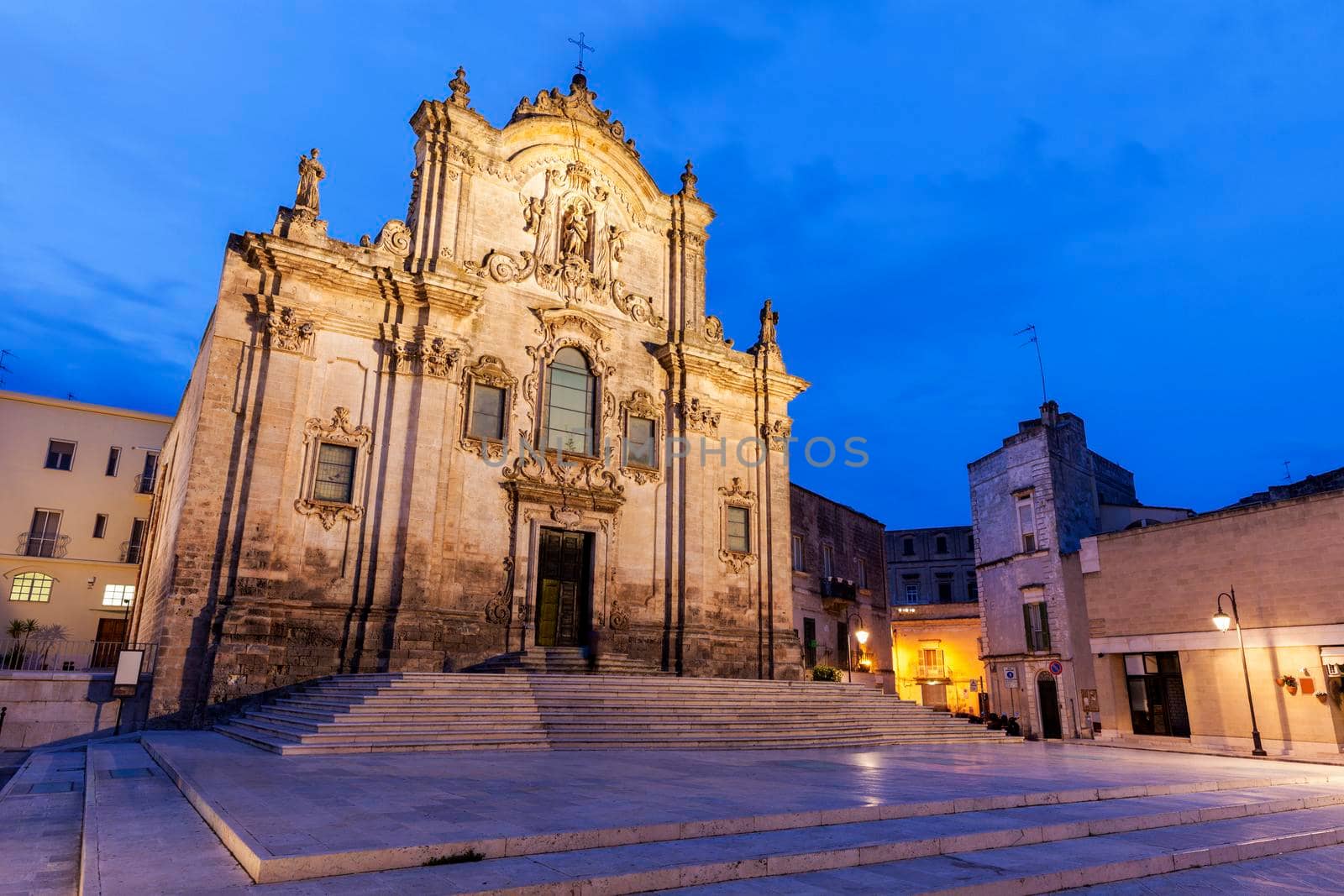 San Francesco d'Assisi Church in Matera. Matera, Basilicata, Italy