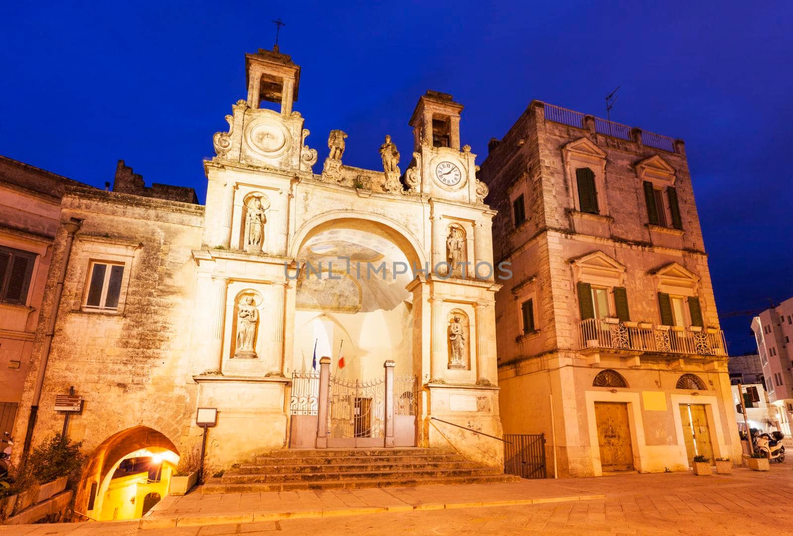 Piazza del Sedile in Matera. Matera, Basilicata, Italy