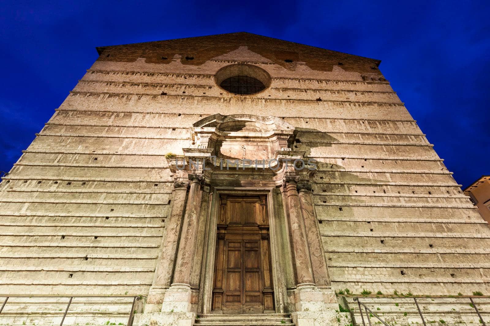 Piazza IV Novembre and Cathedral of San Lorenzo in Perugia. Perugia, Umbria, Italy