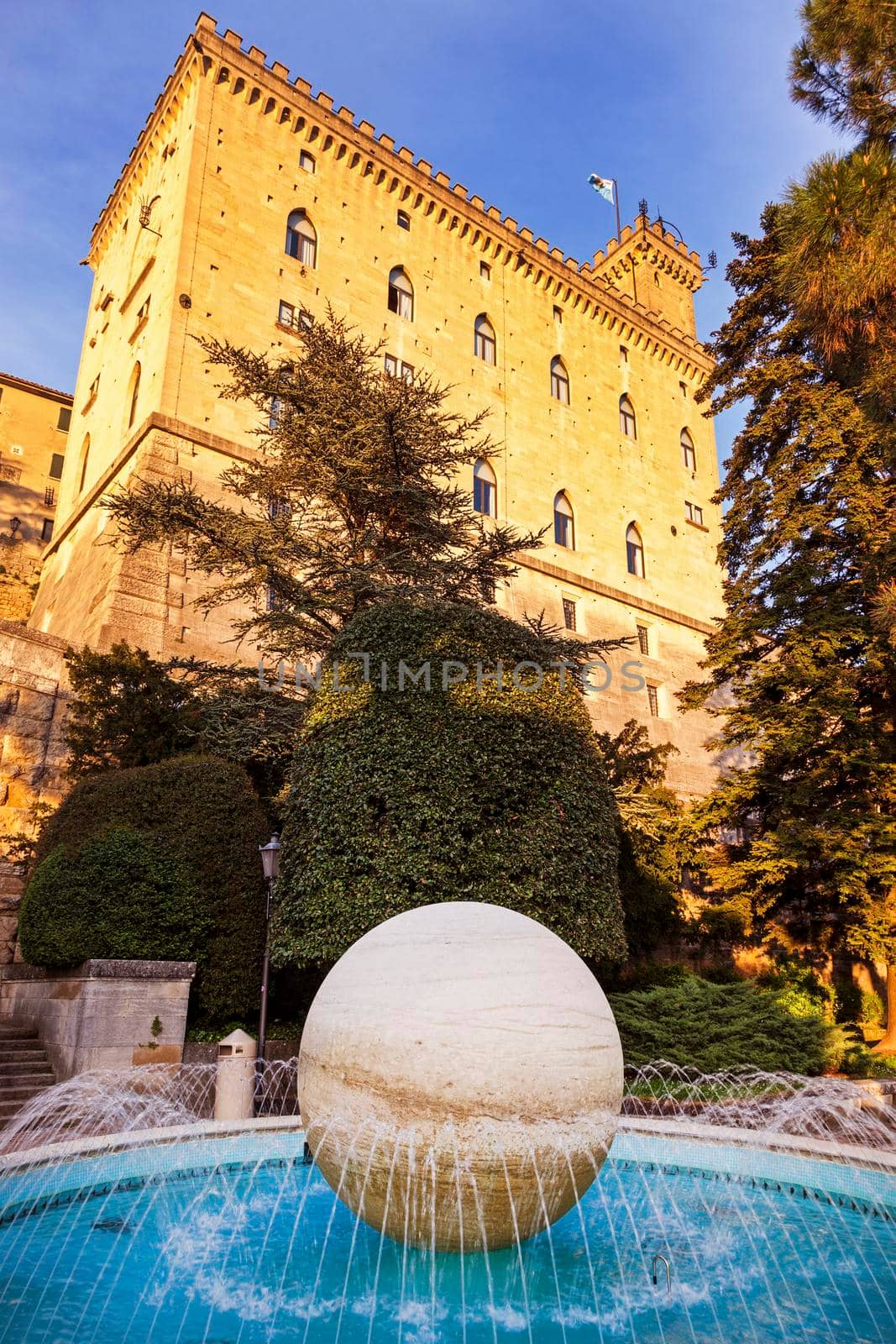 City of San Marino town hall - Palazzo Pubblico. San Marino.