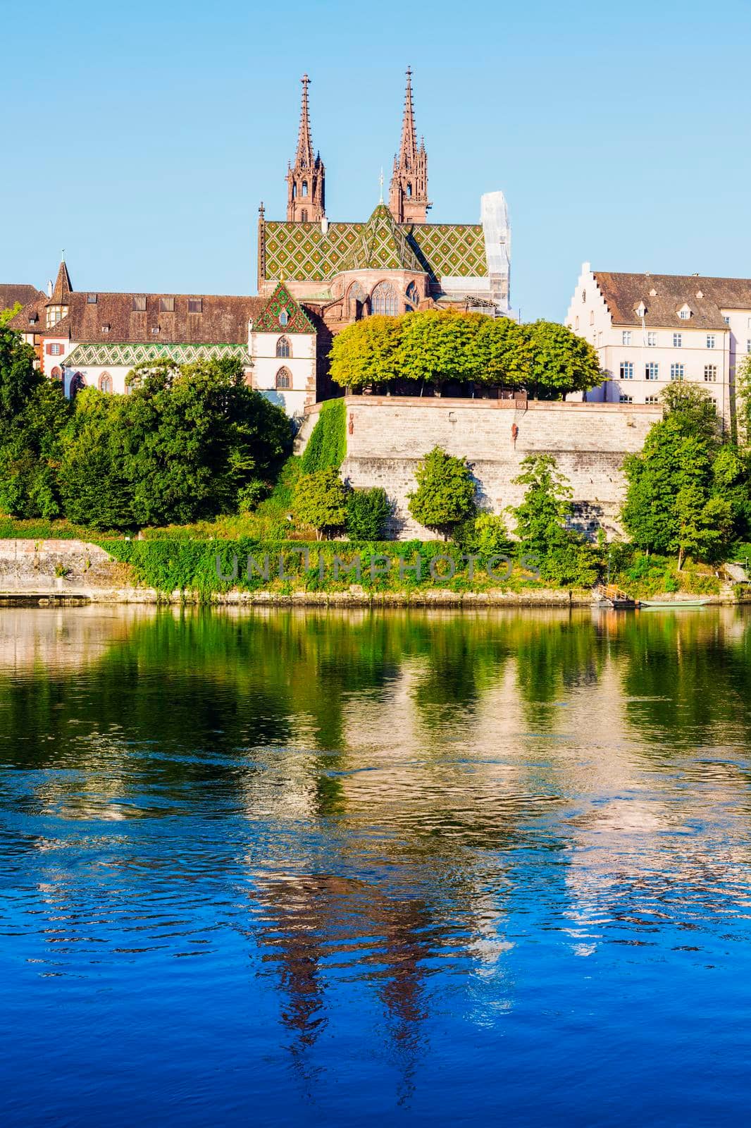 Basel architecture along Rhine River by benkrut