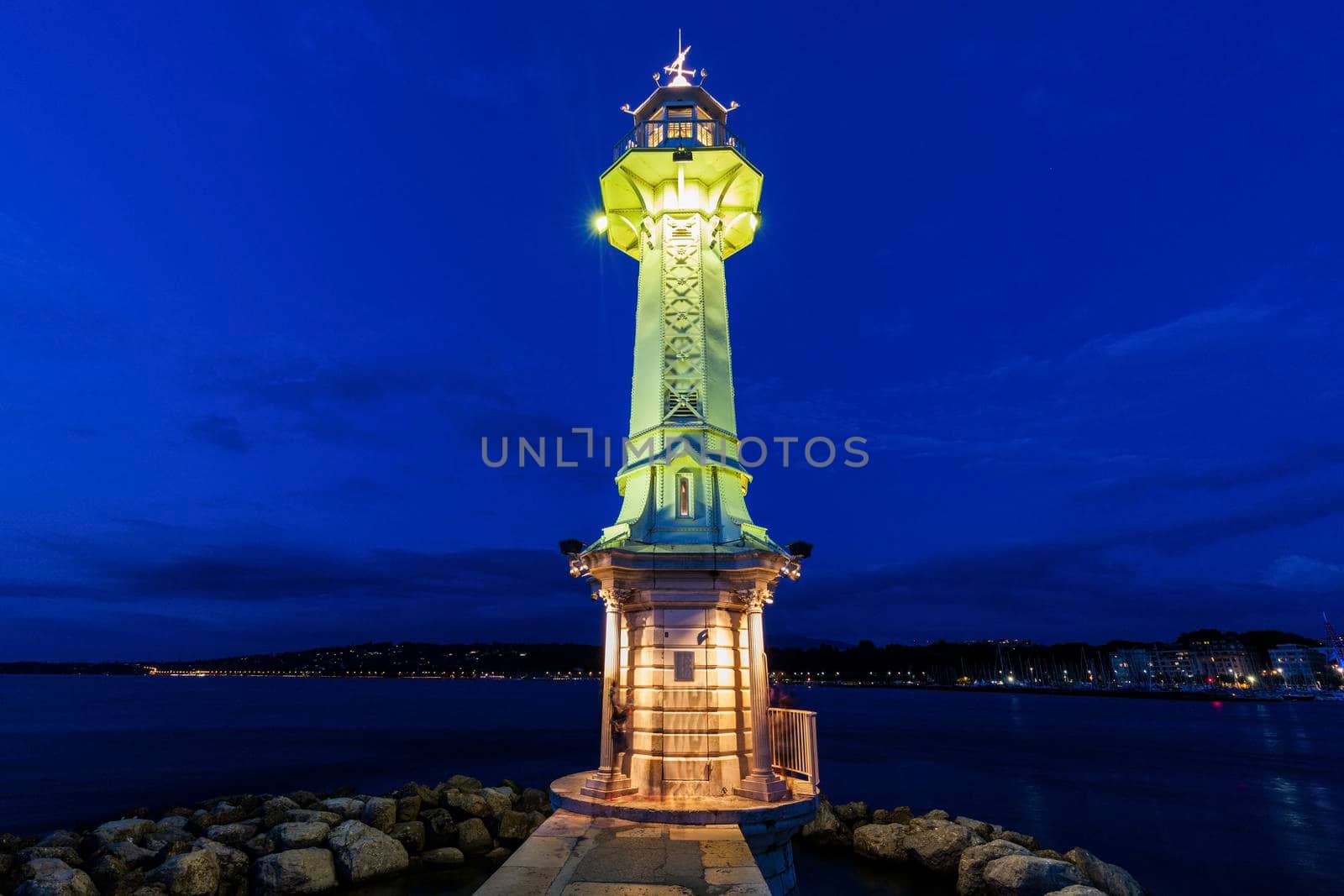 Geneva Lighthouse. Geneva, Switzerland.