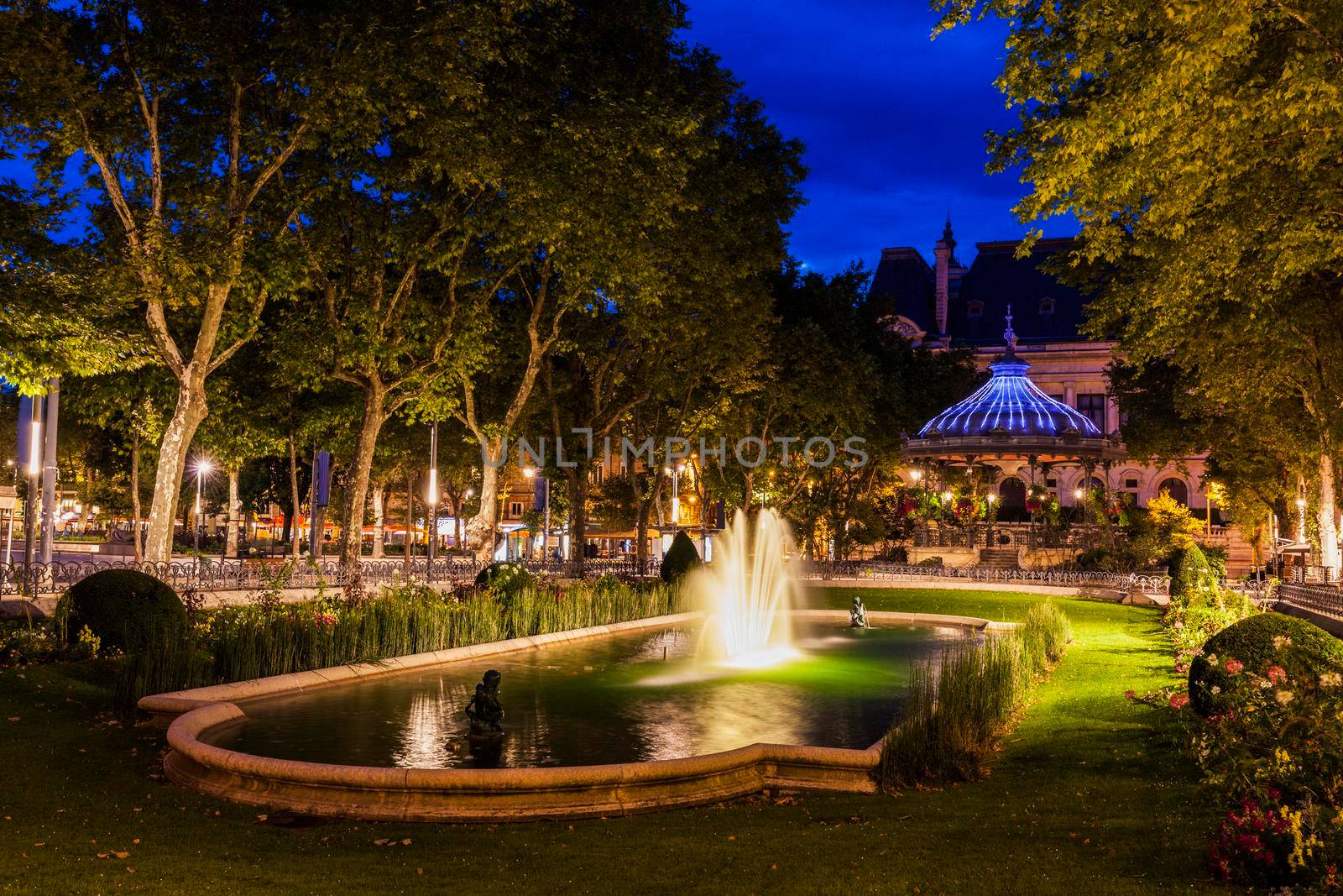 Le kiosque a musique in Saint-Etienne. Saint-Etienne, Auvergne-Rhone-Alpes, France.