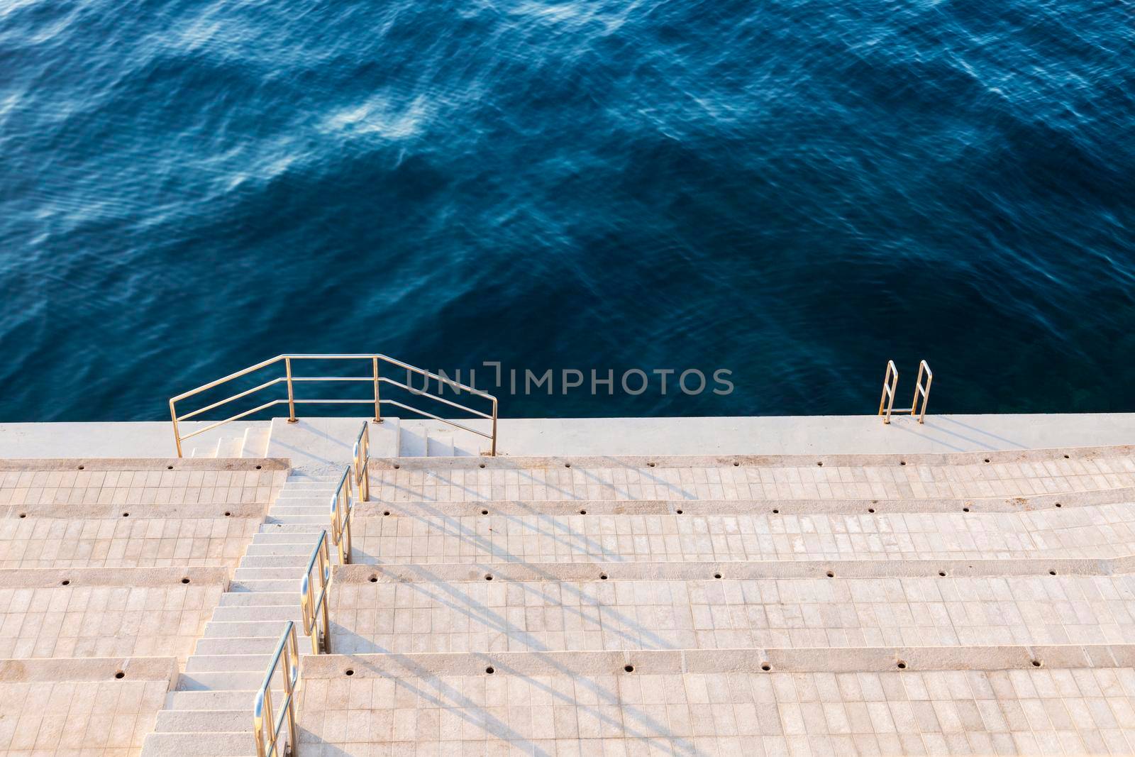 Sea shore - ready for swimming. Monaco-Ville, Monaco.