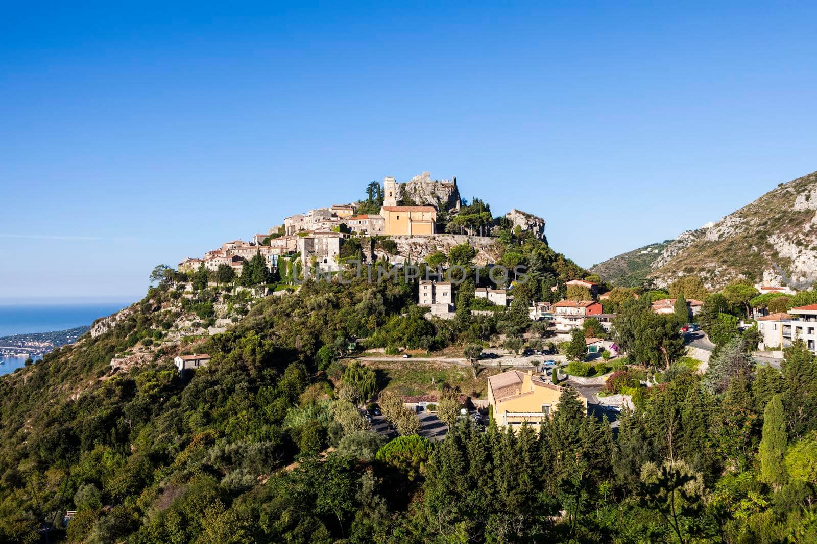 Eze panorama. Eze, Provence-Alpes-Cote d'Azur, France.