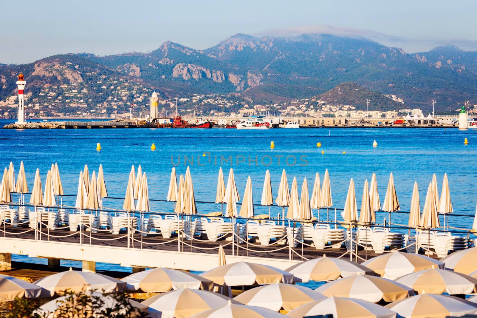 Lighthouses in Cannes. Cannes, Provence-Alpes-Cote d'Azur, France