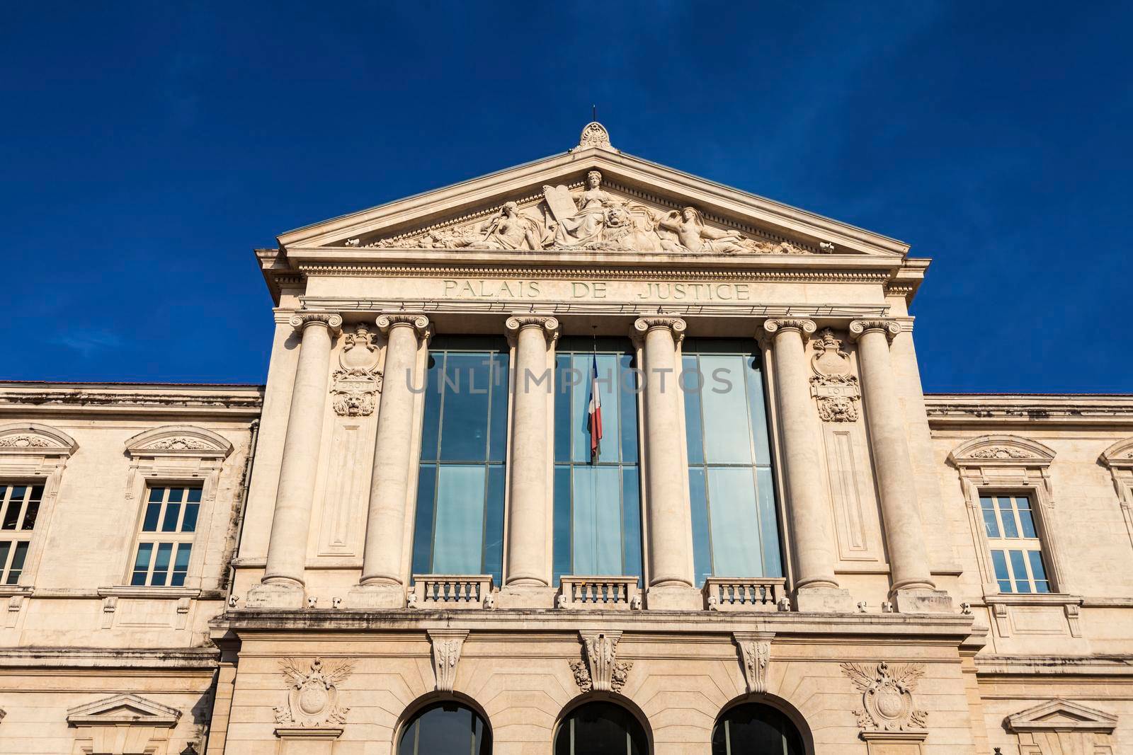 Courthouse in Nice. Nice, French Riviera, France.