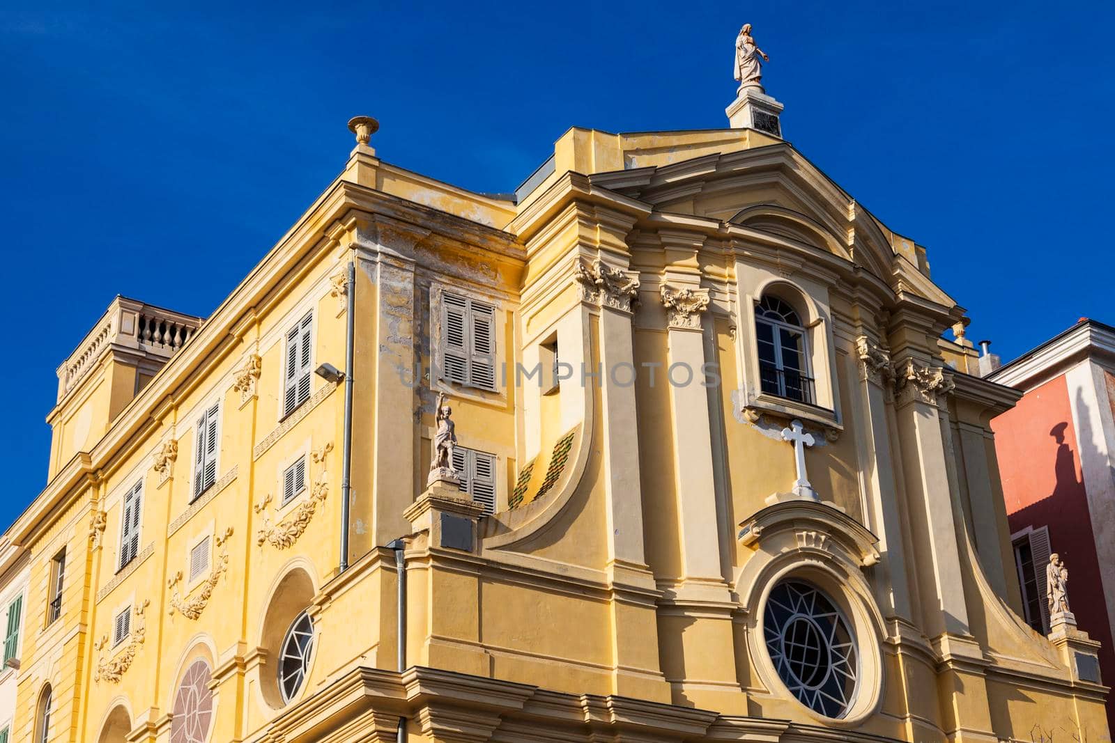 Misericorde Chapel seen afternoon. Nice, French Riviera, France.