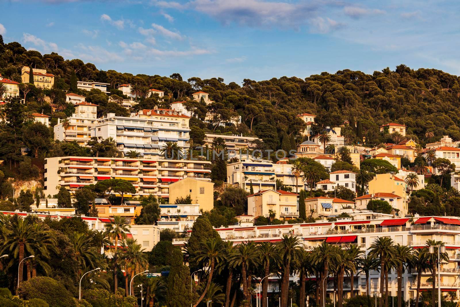 Nice architecture during afternoon. Nice, French Riviera, France.