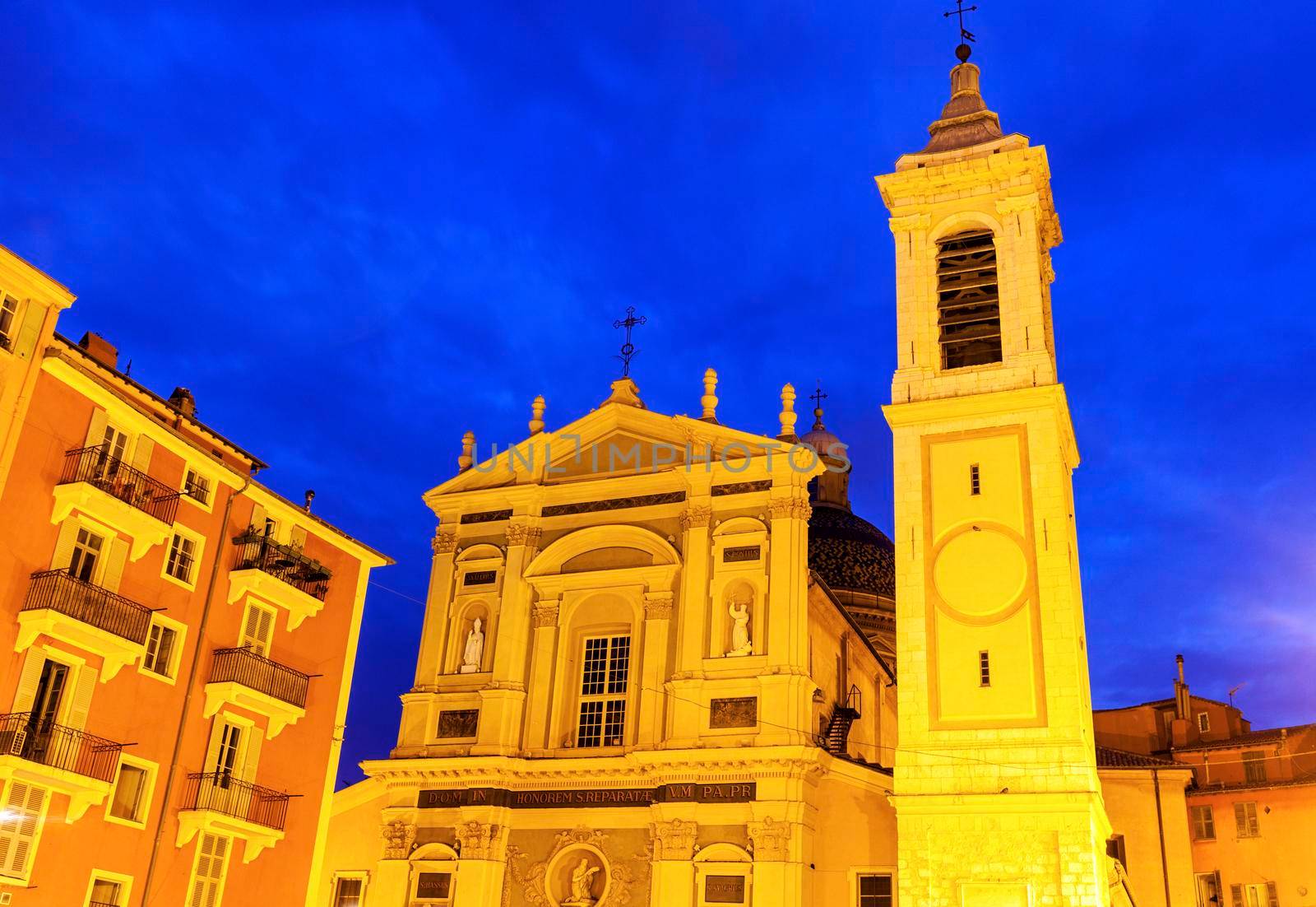 Sainte-Reparate Cathedral in Nice Nice, French Riviera, France.