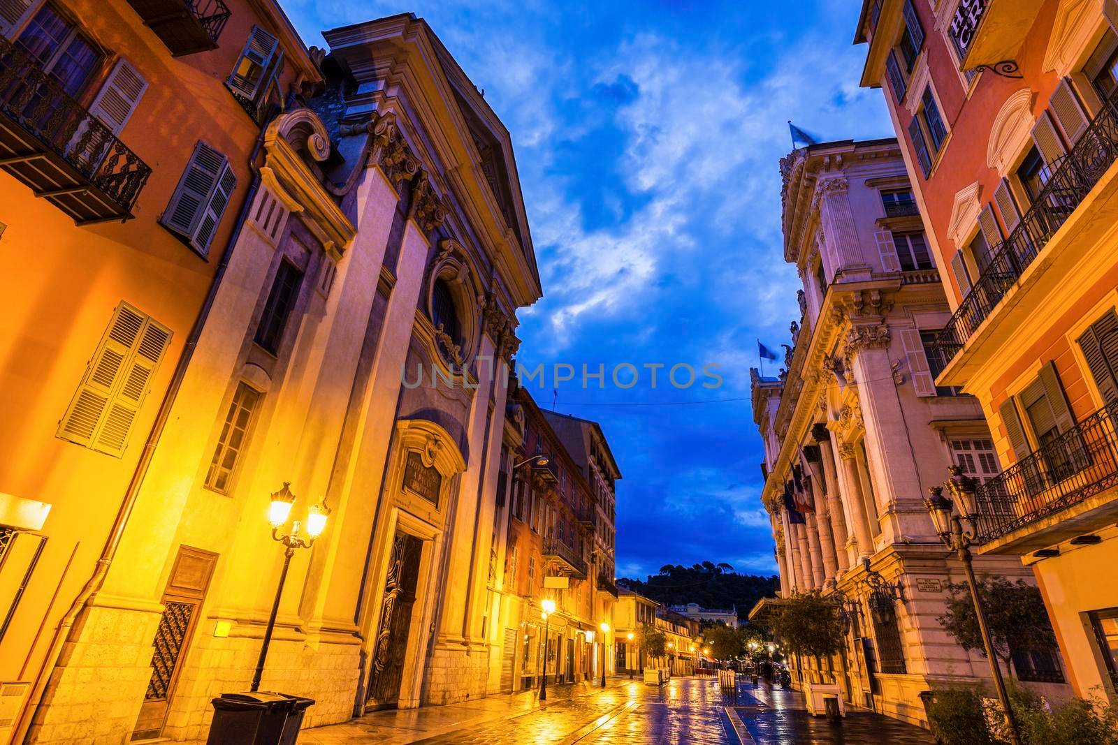Saint Francois de Paule Church in Nice. Nice, French Riviera, France.