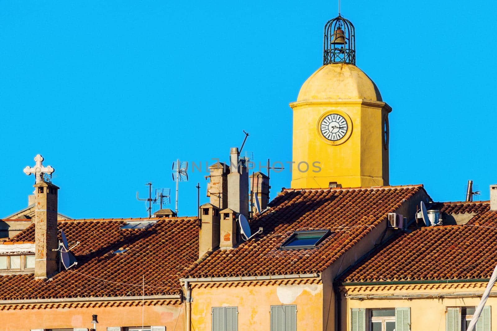 Notre Dame Church in Saint-Tropez. Saint-Tropez, Provence-Alpes-Cote d'Azur, France.