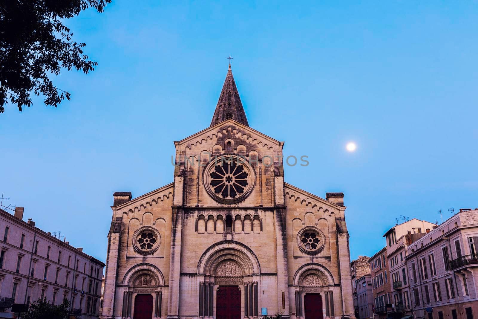 Saint Paul Church in Nimes. Nimes, Occitanie, France.