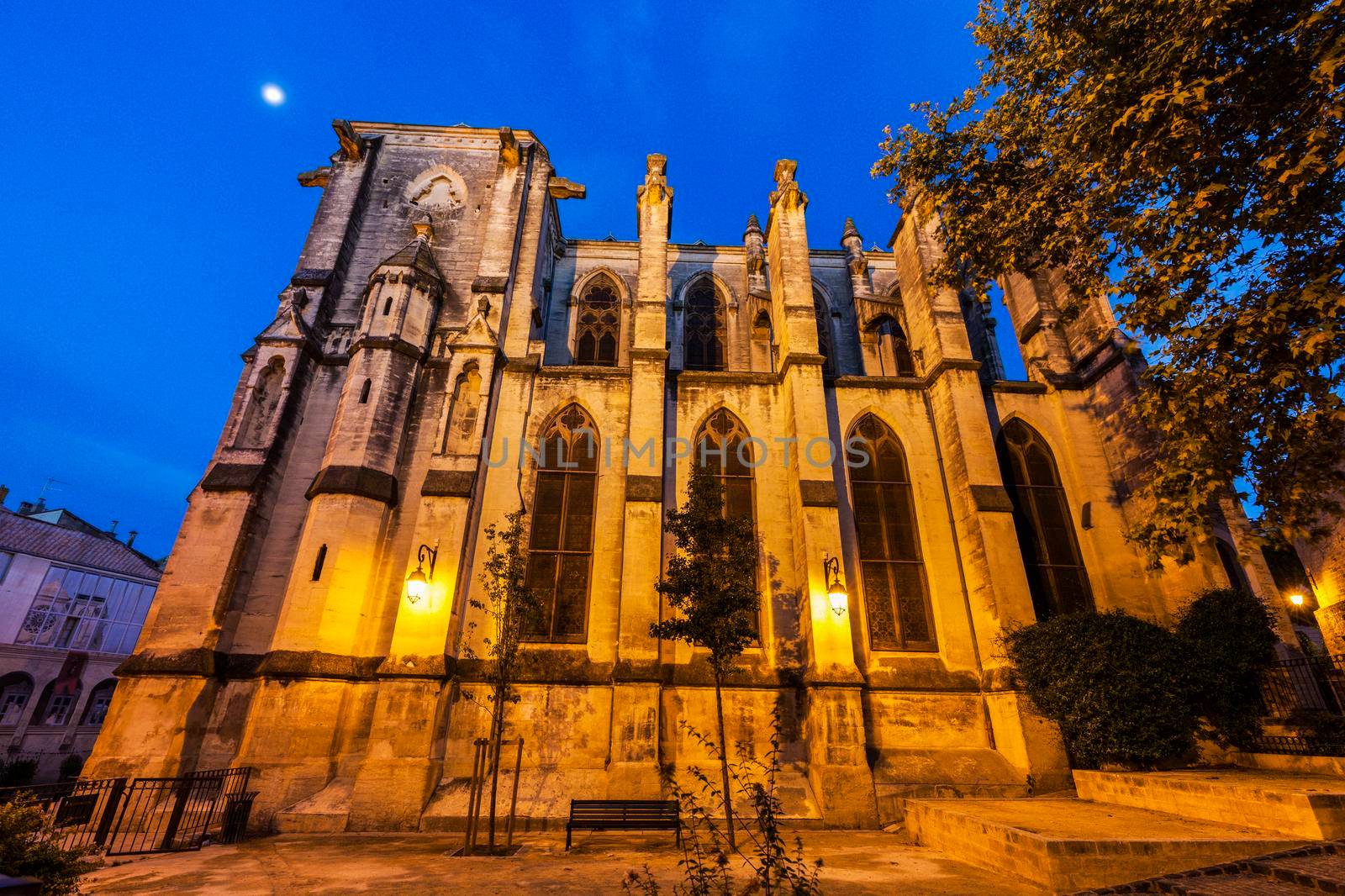 Saint Roch Church in Montpellier. Montpellier, Occitanie, France.