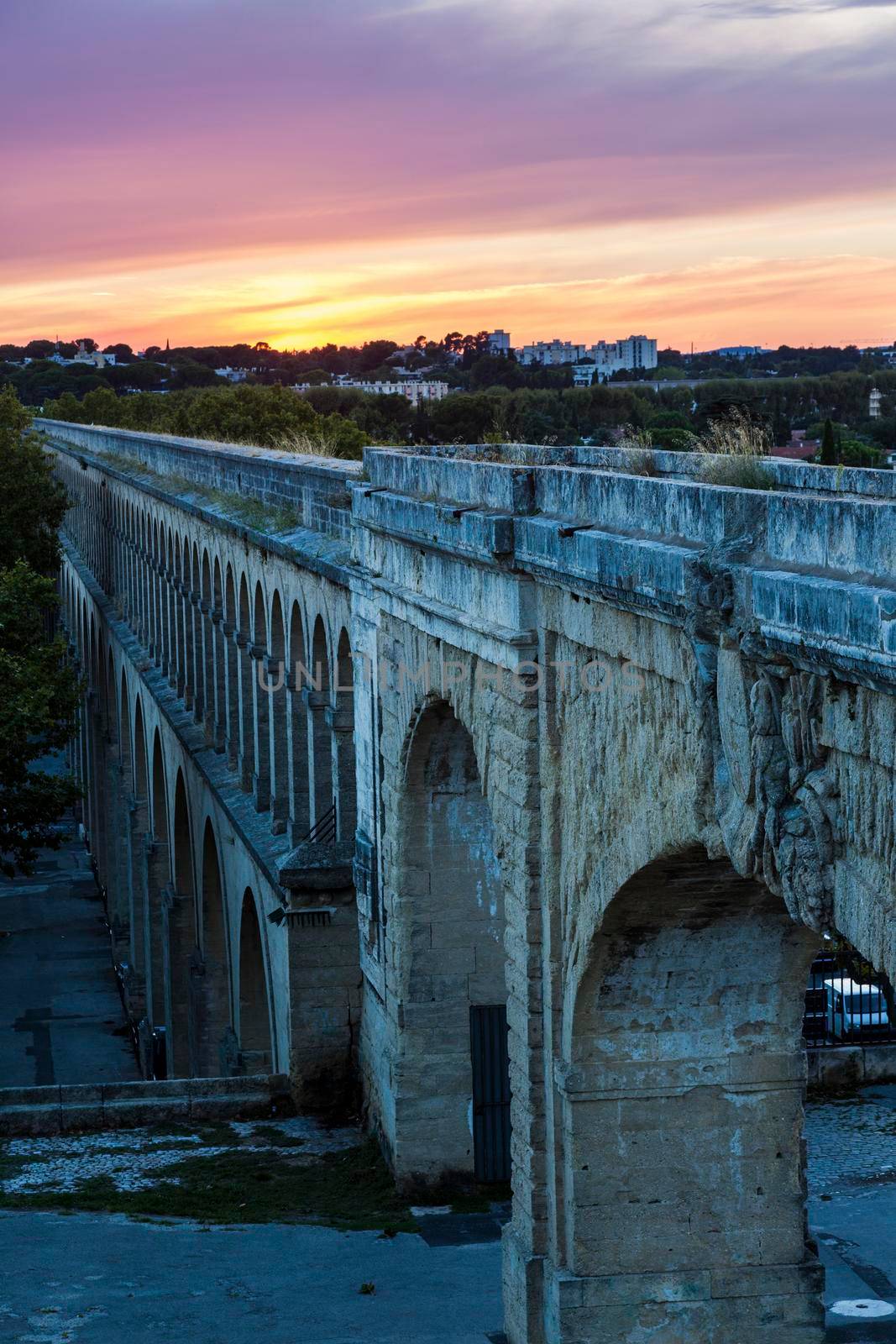 Saint Clement Aqueduct in Montpellier by benkrut