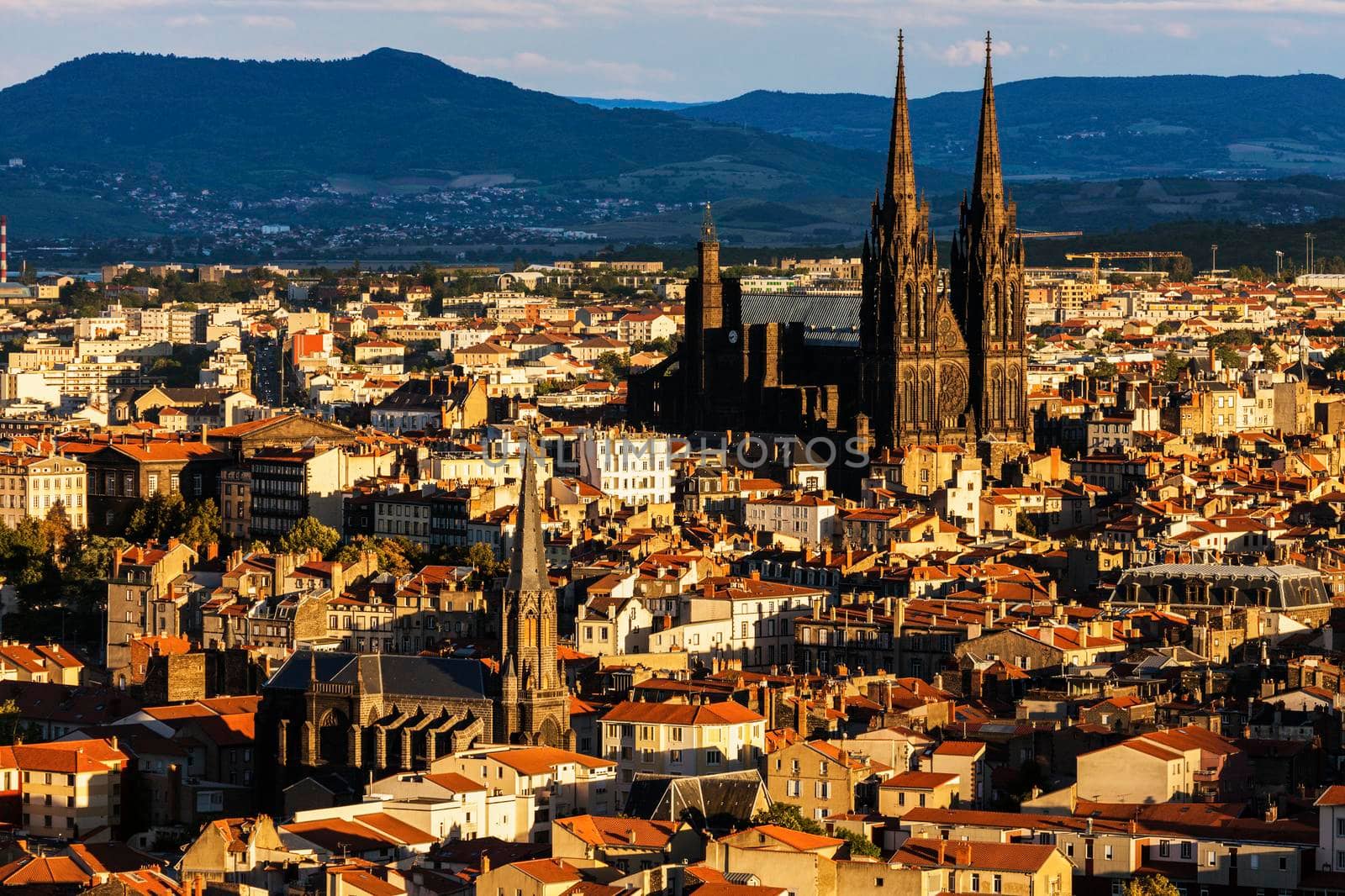 Clermont-Ferrand Cathedral. Clermont-Ferrand, Auvergne-Rhone-Alpes, France.