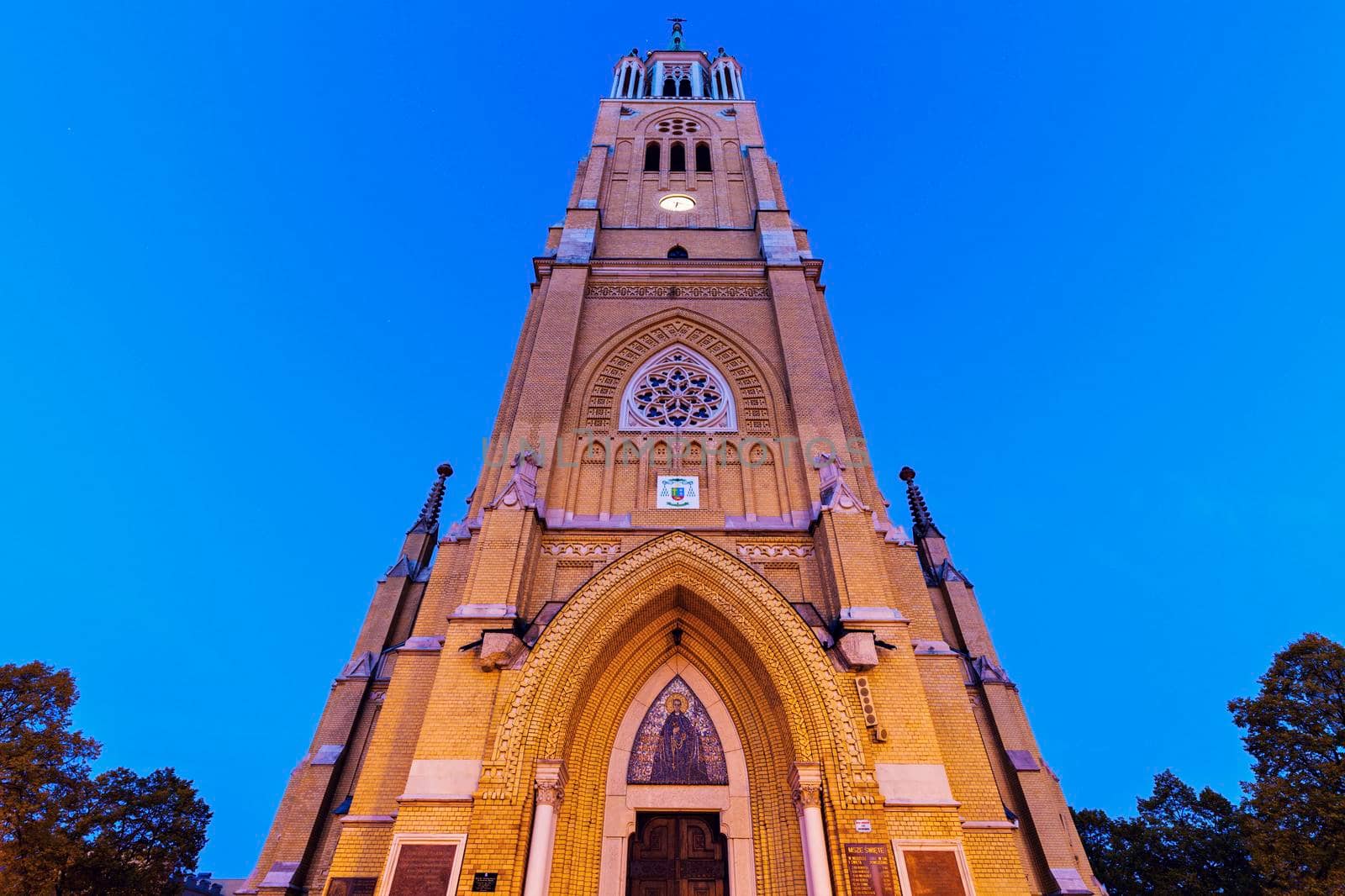 Basilica of St Stanislaw Kostka in Lodz. Lodz, Lodzkie, Poland.