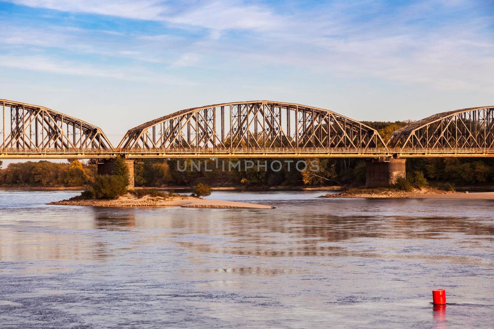 Bridge in Torun in the morning. Torun, Kuyavian-Pomeranian, Poland.