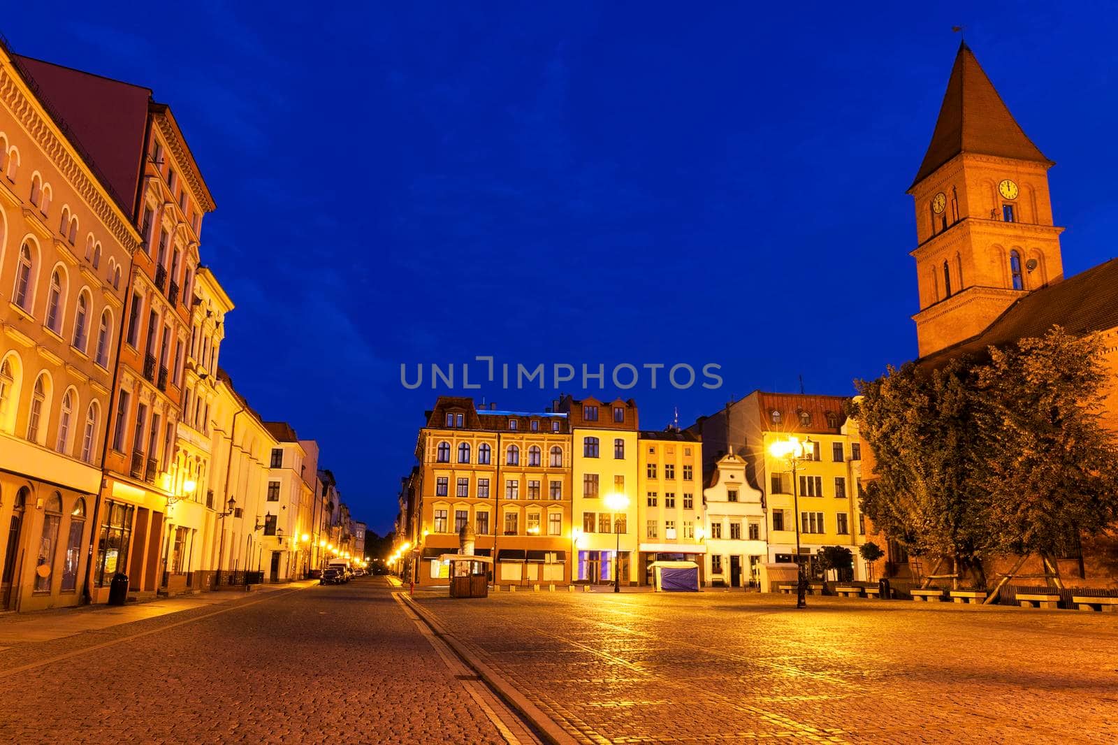 Holy Trinity Church on New Market Square in Torun. Torun, Kuyavian-Pomeranian, Poland