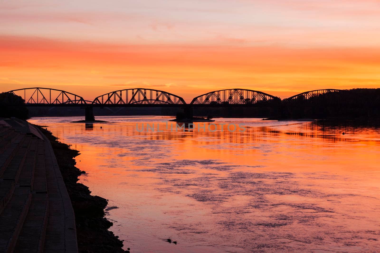 Bridge in Torun. Torun, Kuyavian-Pomeranian, Poland