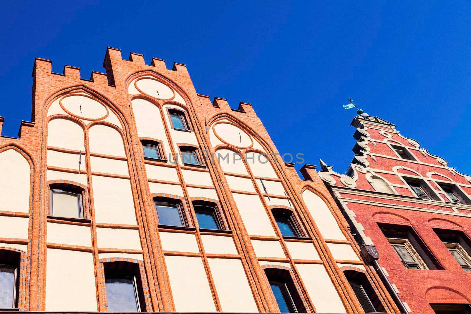 Old architecutre of Torun. Torun, Kuyavian-Pomeranian, Poland.