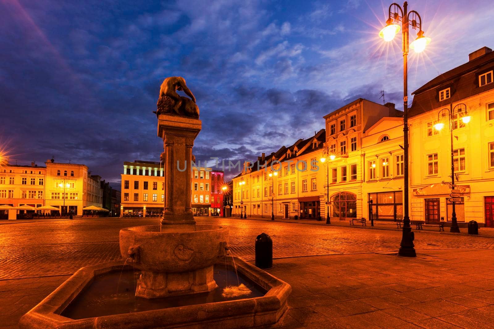 Old town square in Bydgoszcz. Bydgoszcz, Kuyavian-Pomeranian, Poland.